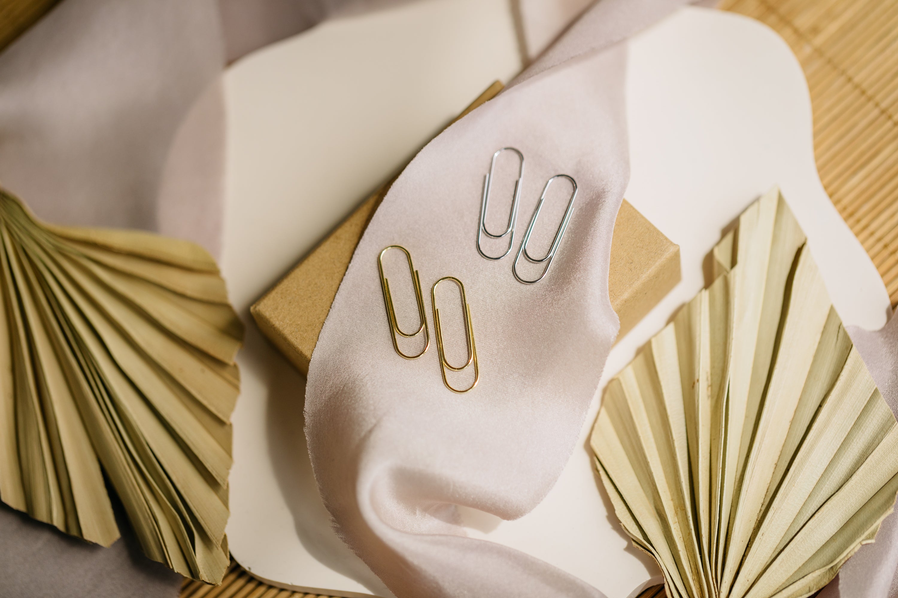 Paperclip-shaped earrings made of 925 Sterling Silver