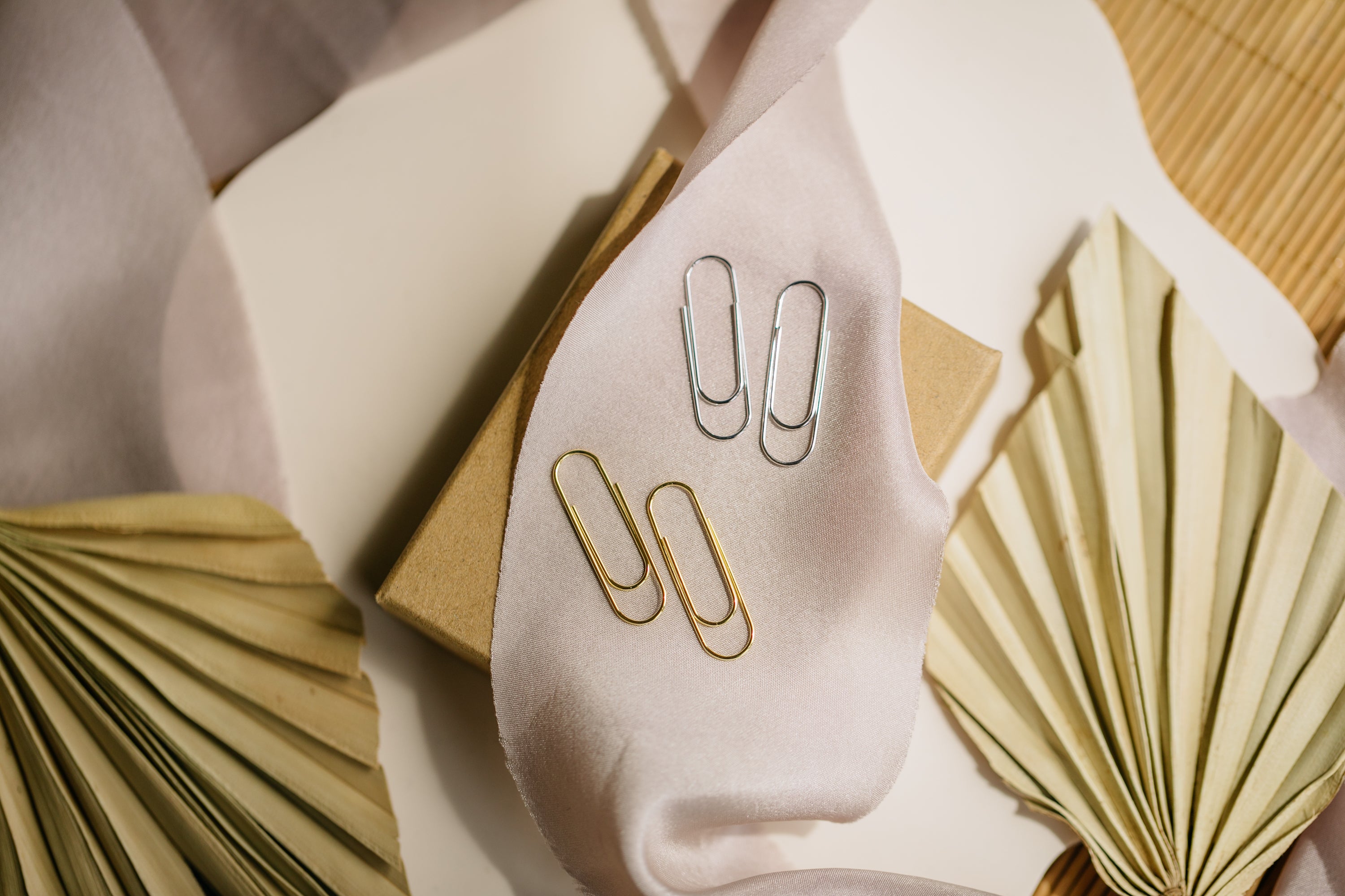 Paperclip-shaped earrings made of 925 Sterling Silver