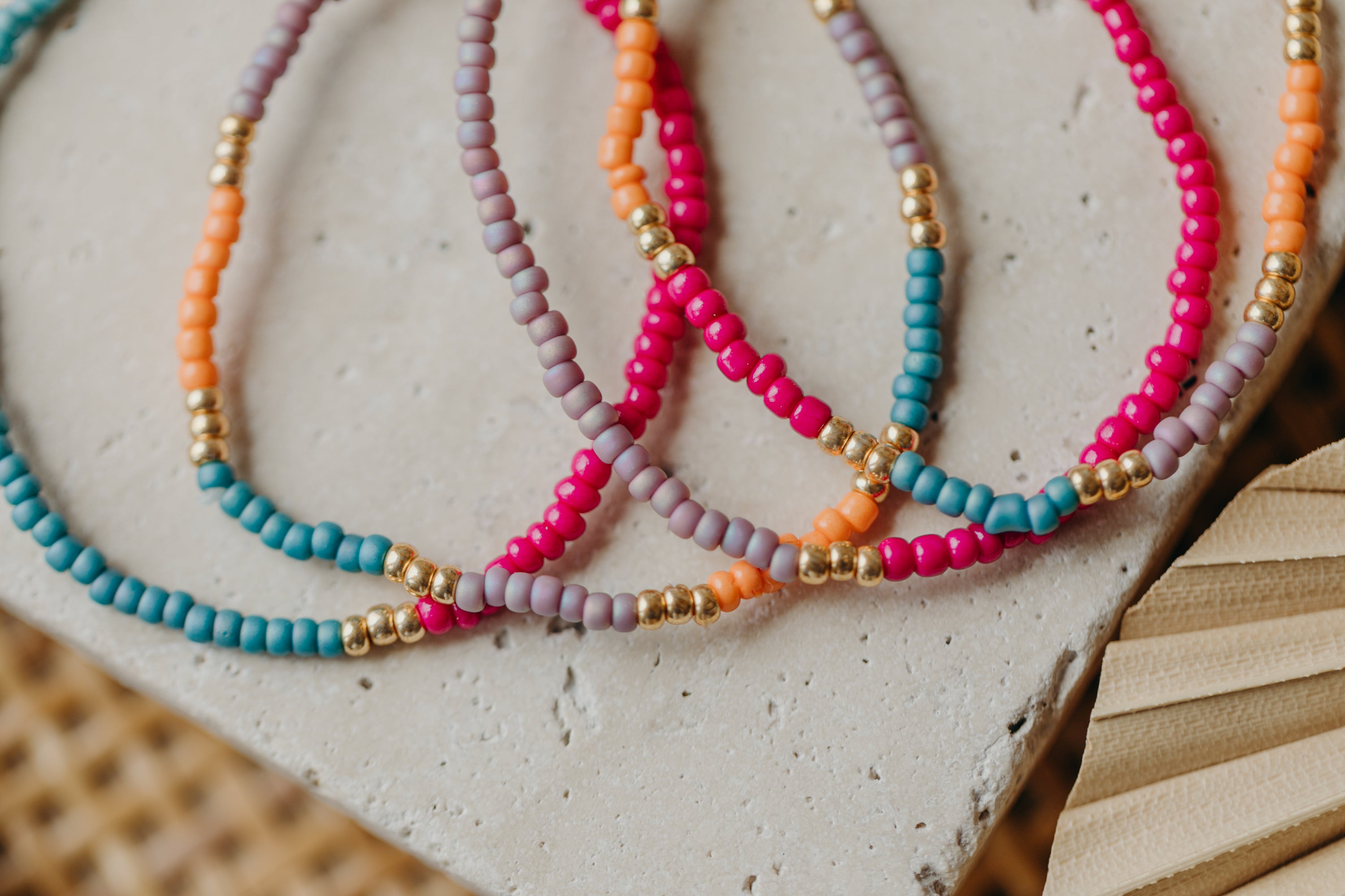FORMENTERA - buntes Glasperlenarmband 003