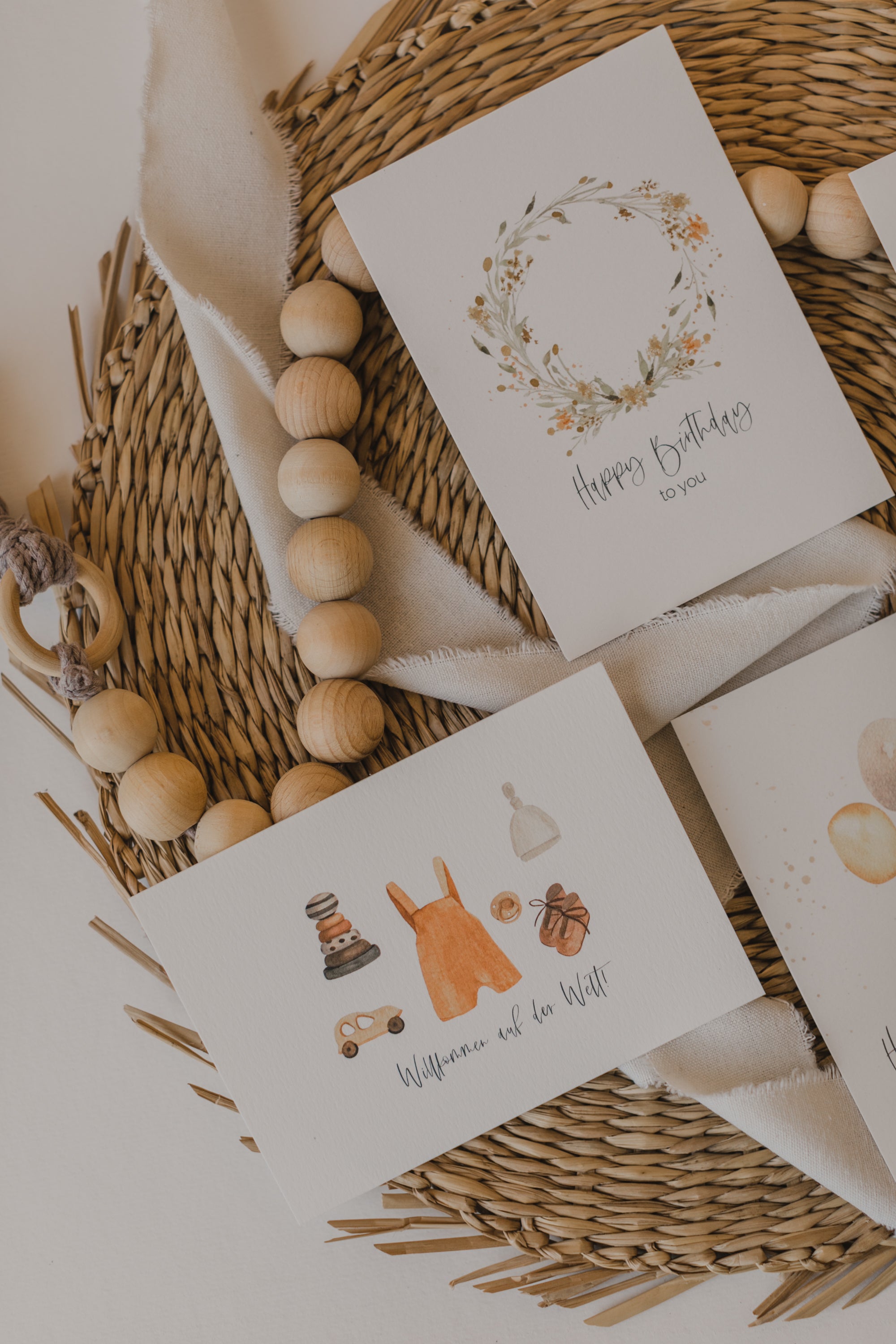 Postkarten Set Baby & Geburt (4 Postkarten)