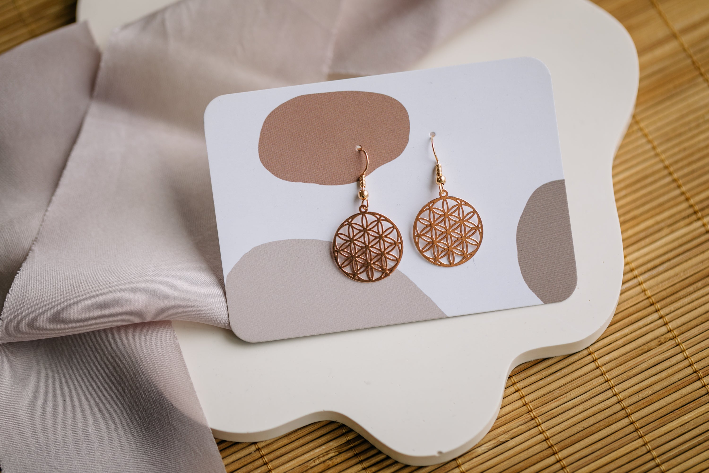 fringe earrings made of brass