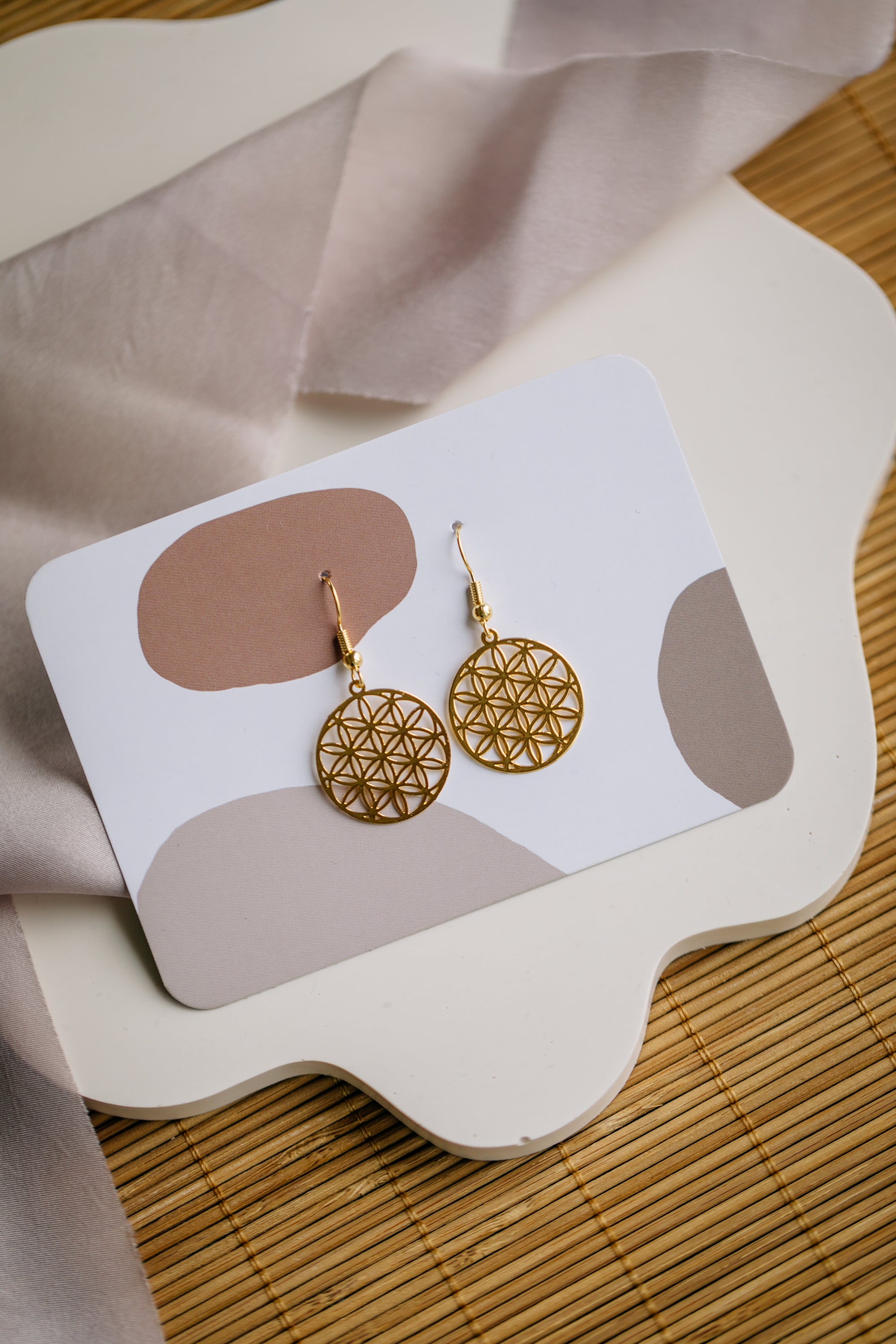 fringe earrings made of brass