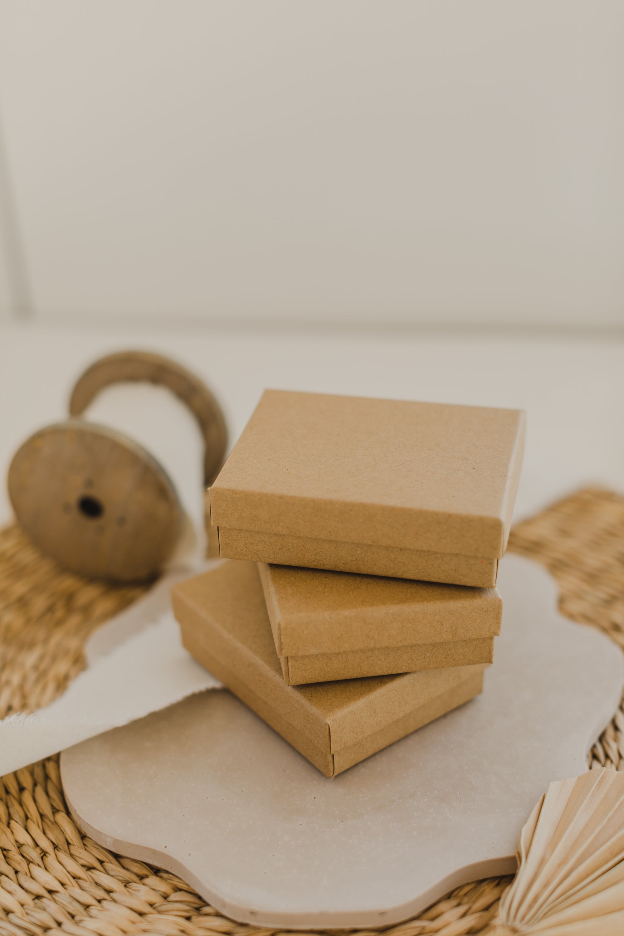 Geschenkebox Kraftpapier einfarbig