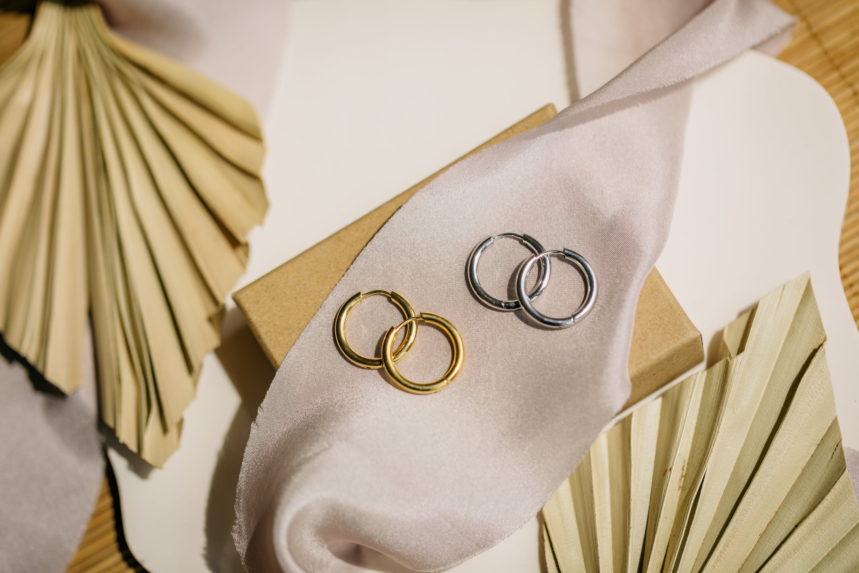 goldene Creolen 18 mm