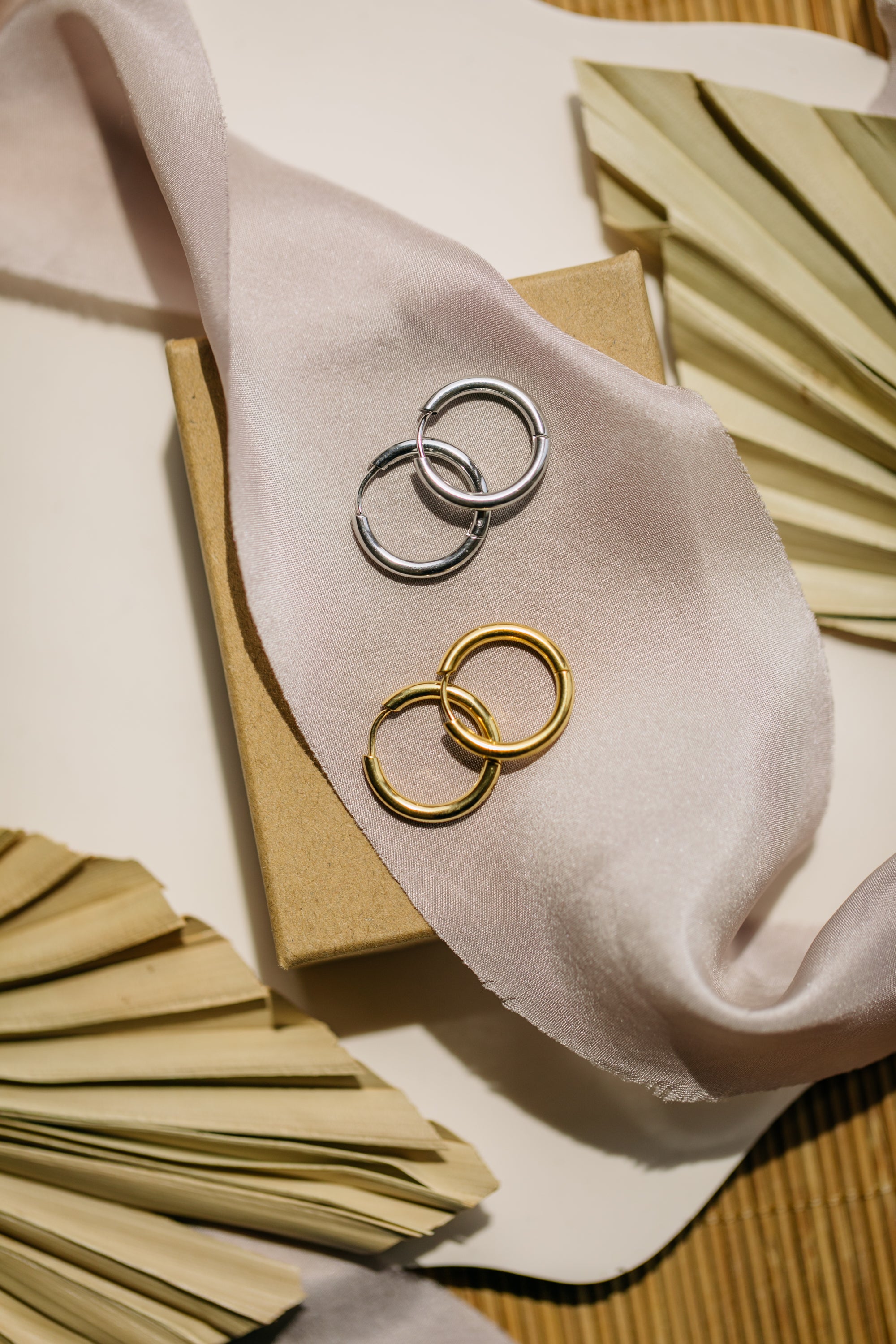 goldene Creolen 18 mm