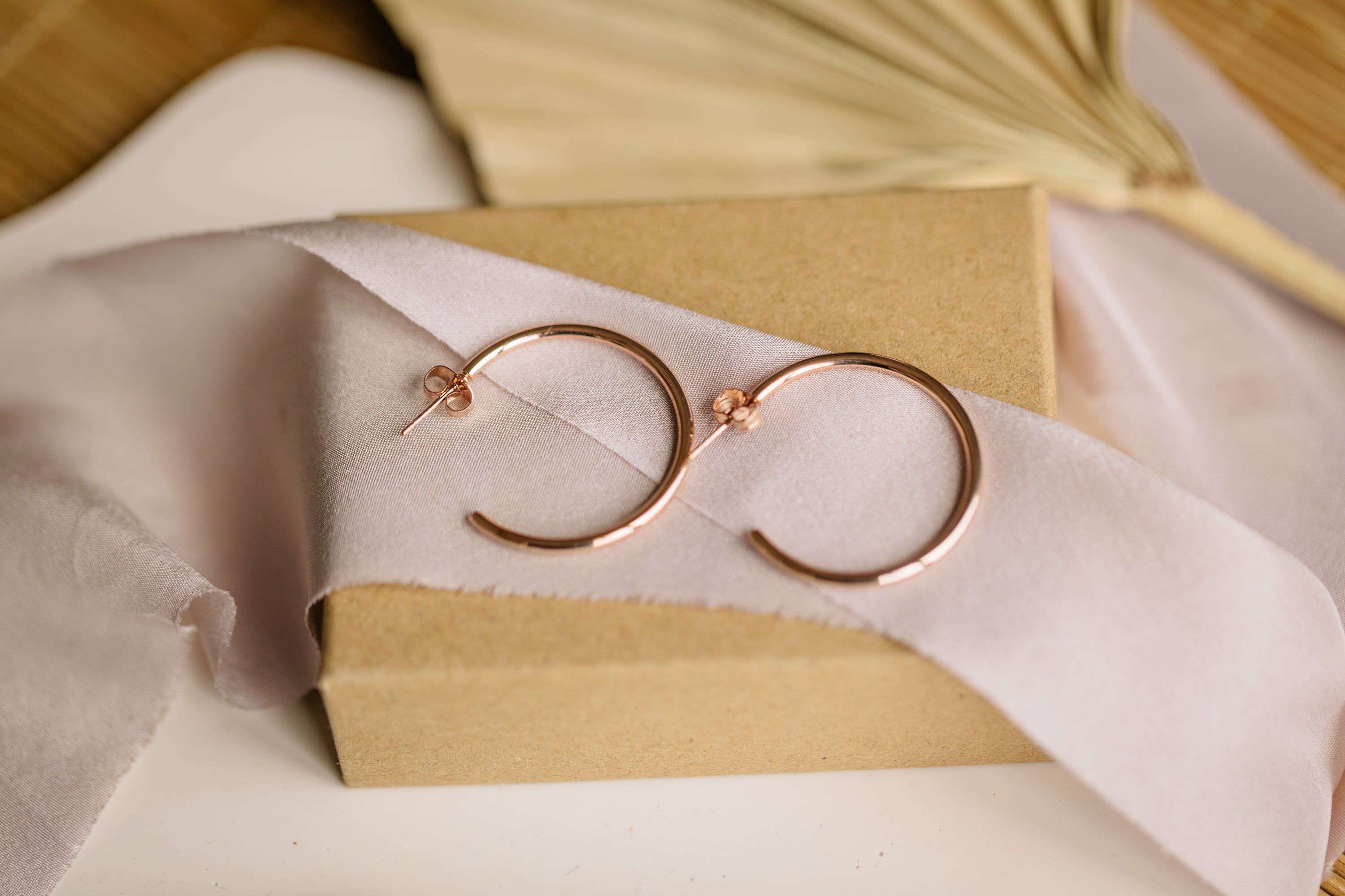 runde offene Creolen 30 mm