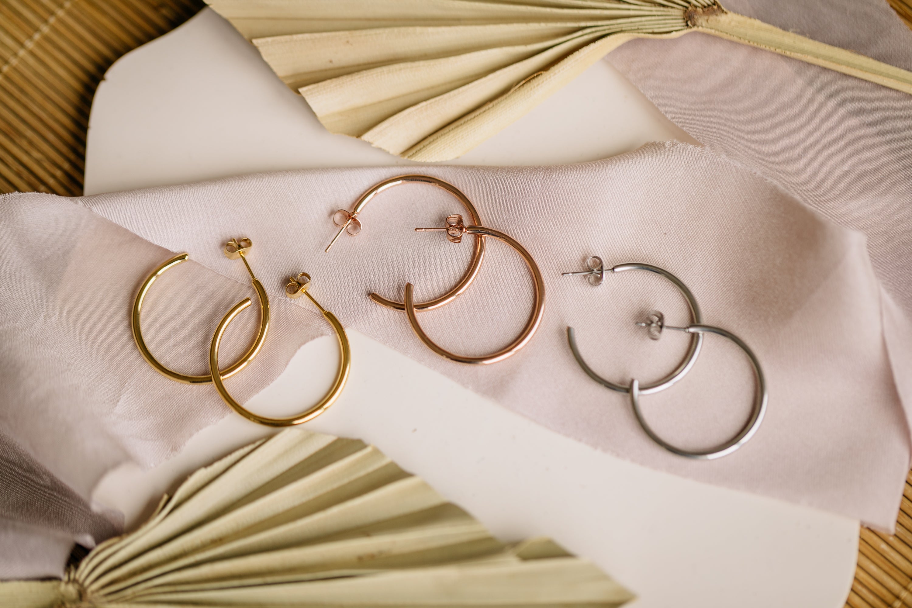 runde offene Creolen 30 mm