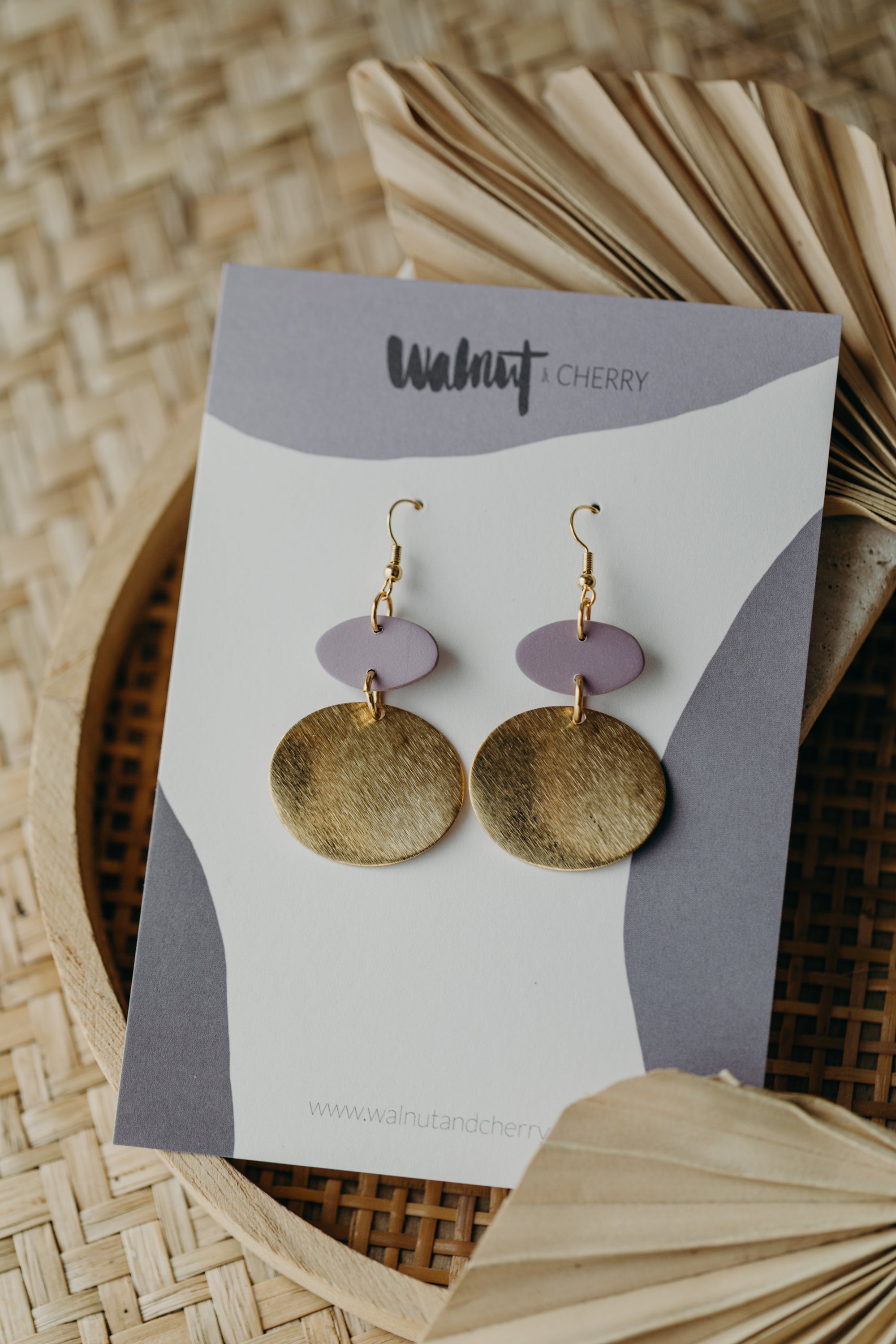 ELODIE - Polymer Clay Earring in Eucalyptus Green