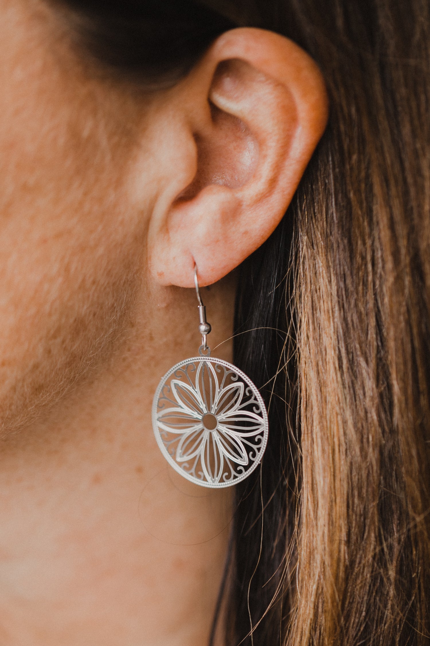 fringe earrings made of brass