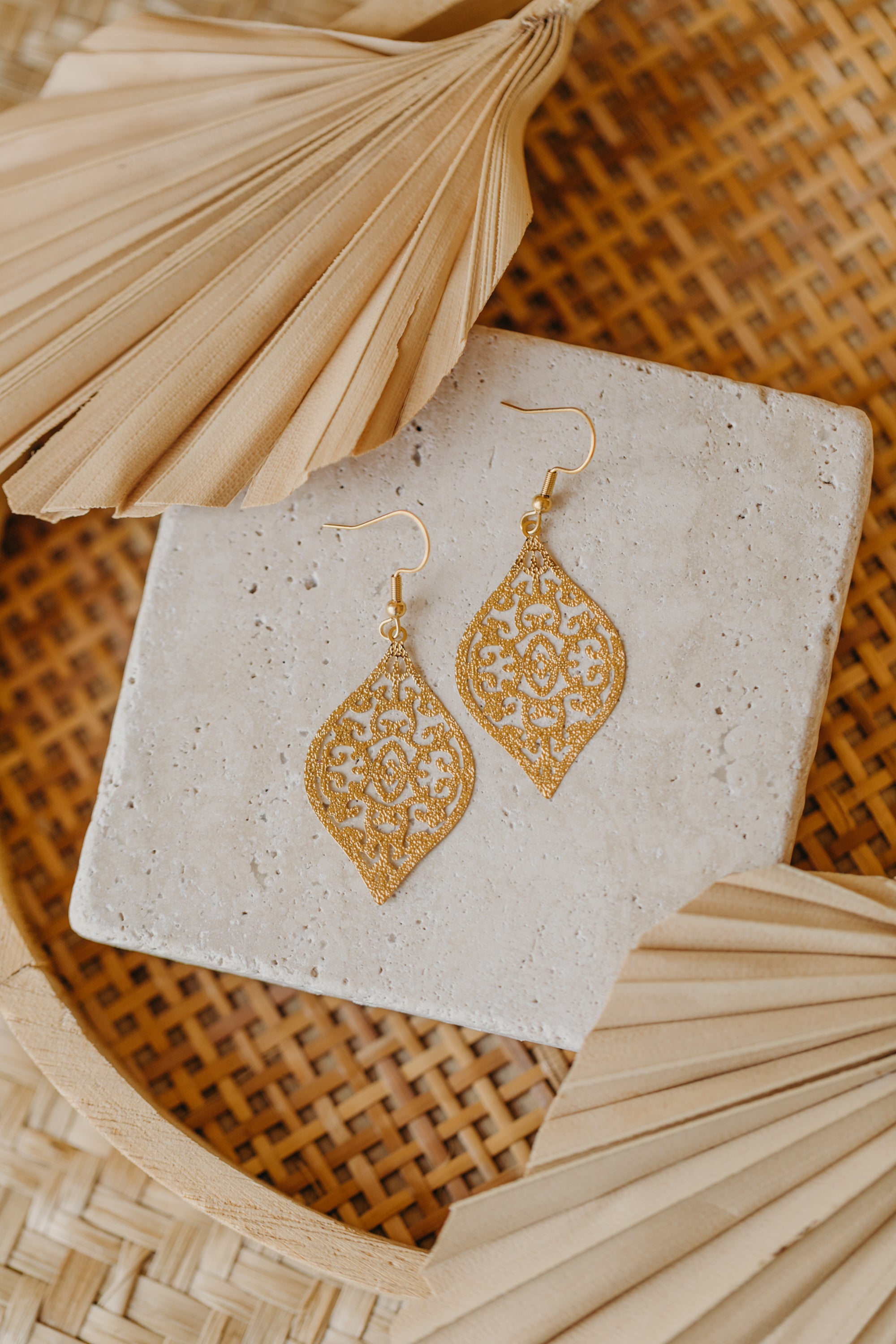 Ornament Ohrringe aus Edelstahl