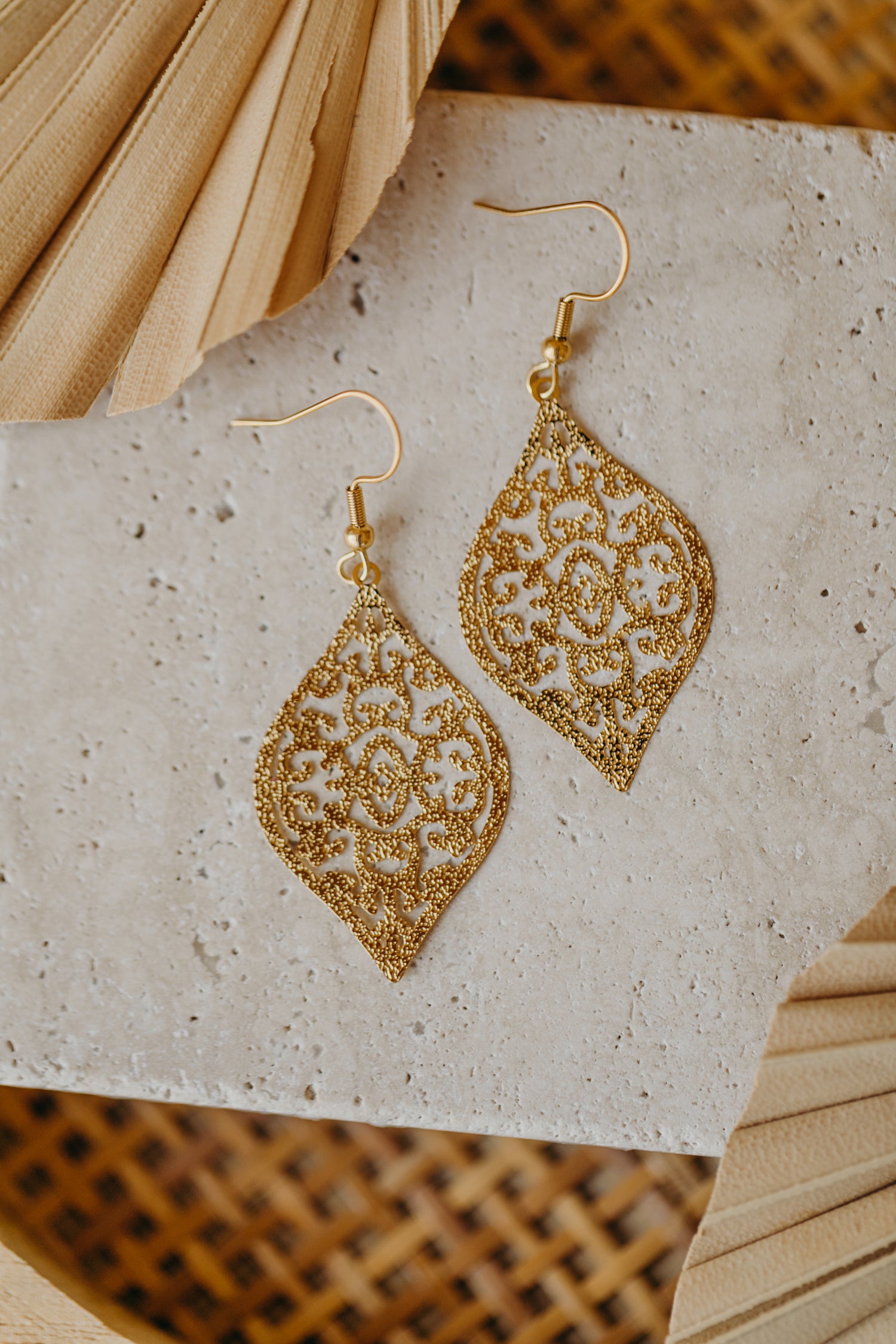 Ornament Ohrringe aus Edelstahl