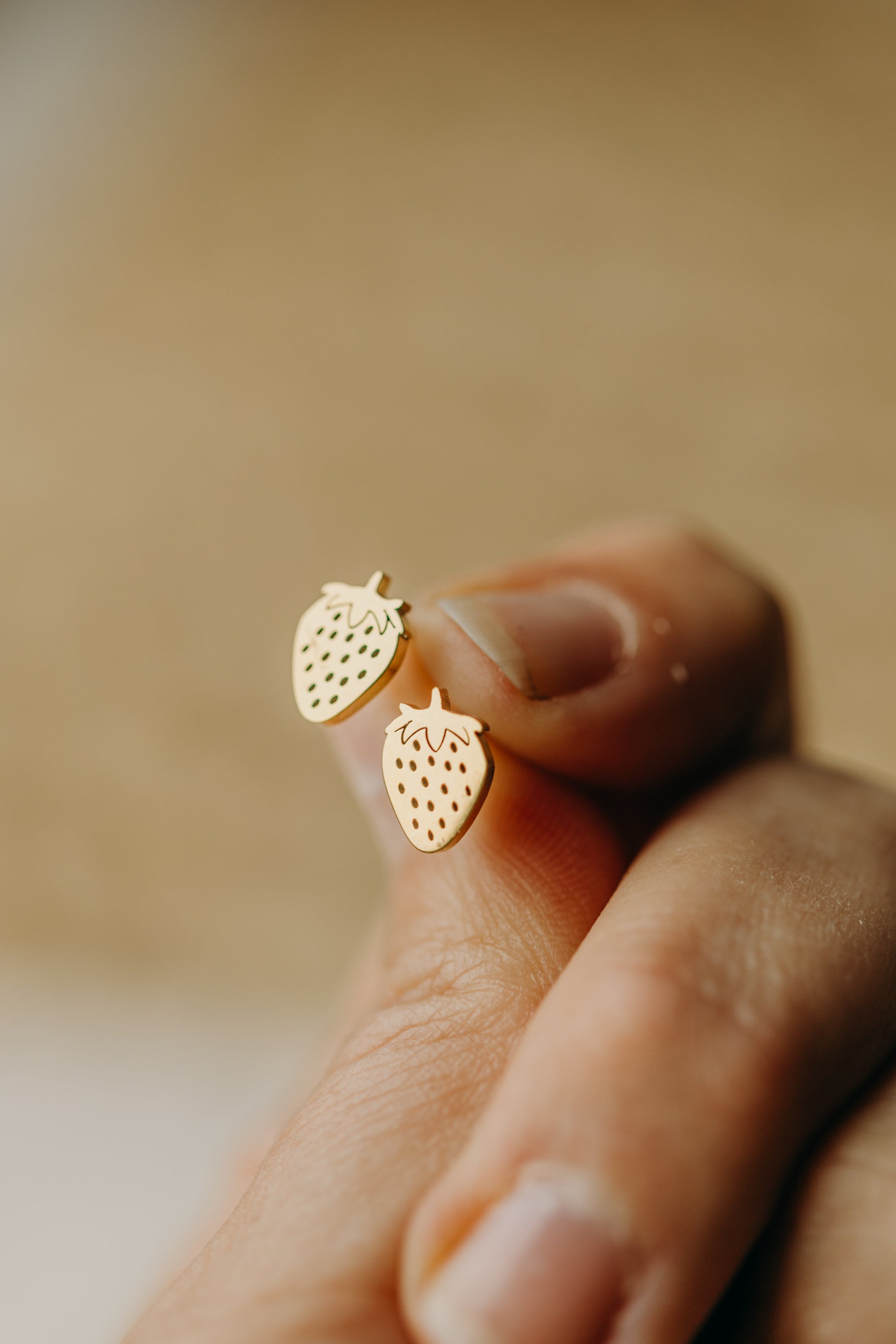 Ohrstecker Erdbeere