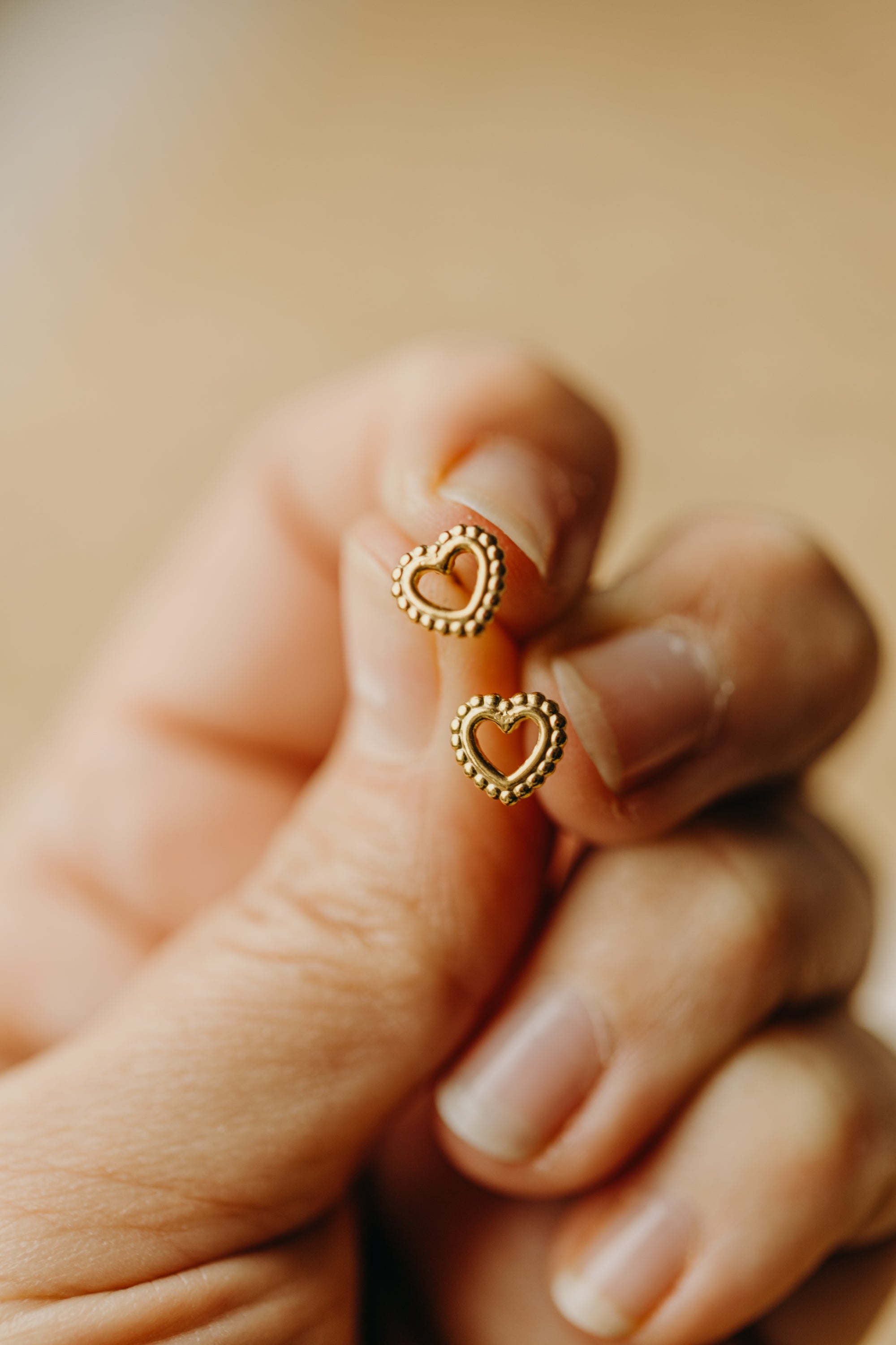 dotted circle earrings