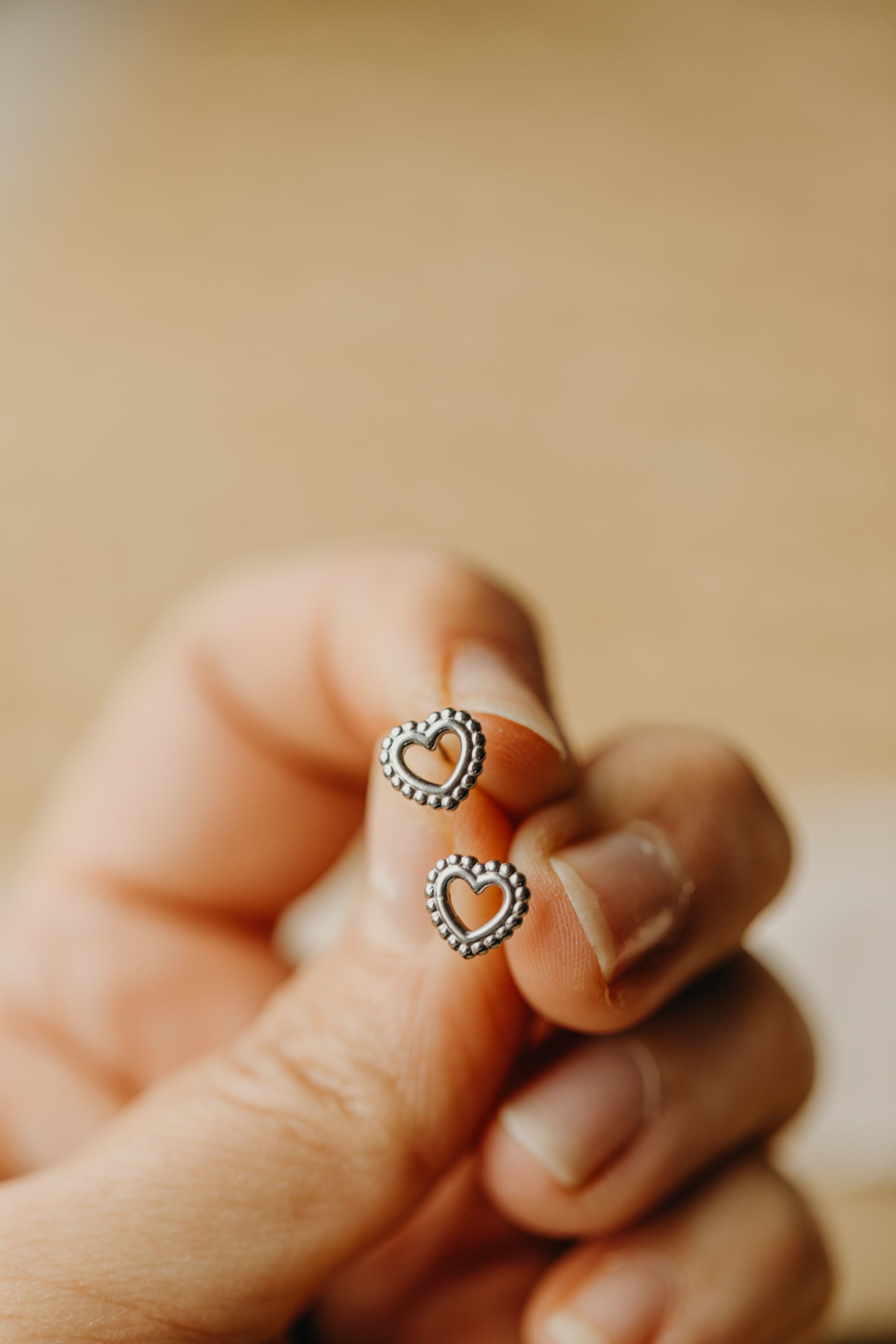 dotted circle earrings