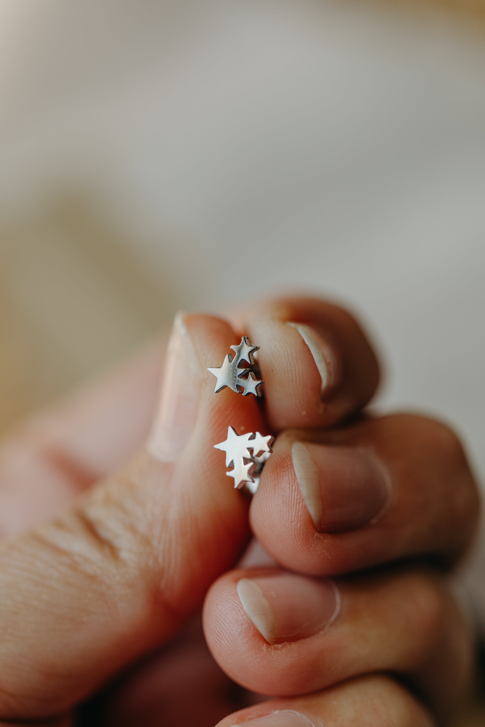 Ohrstecker 3 Sterne klein