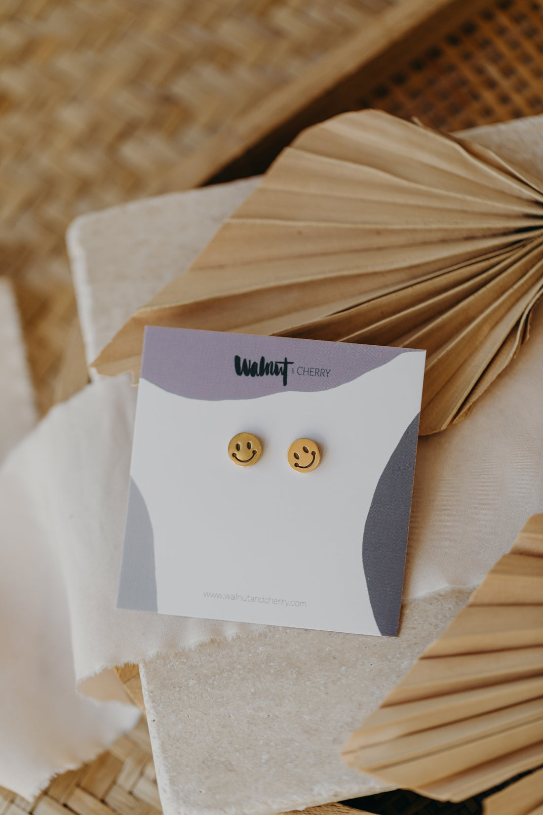 Ohrstecker Smiley