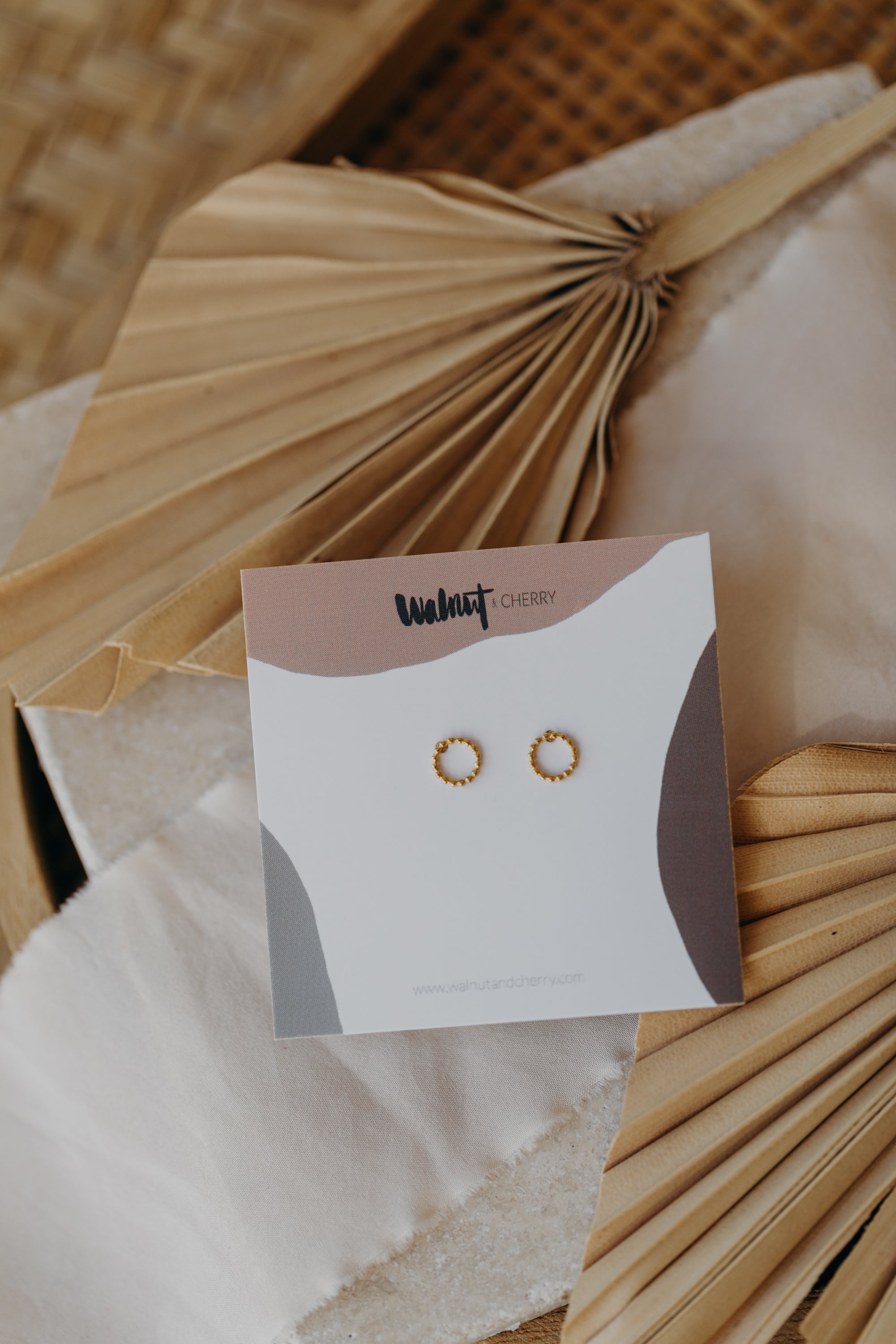 dotted circle earrings