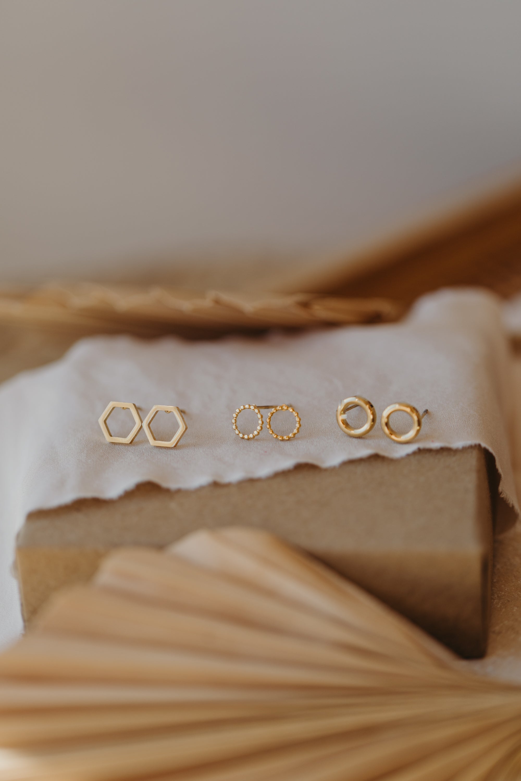 dotted circle earrings