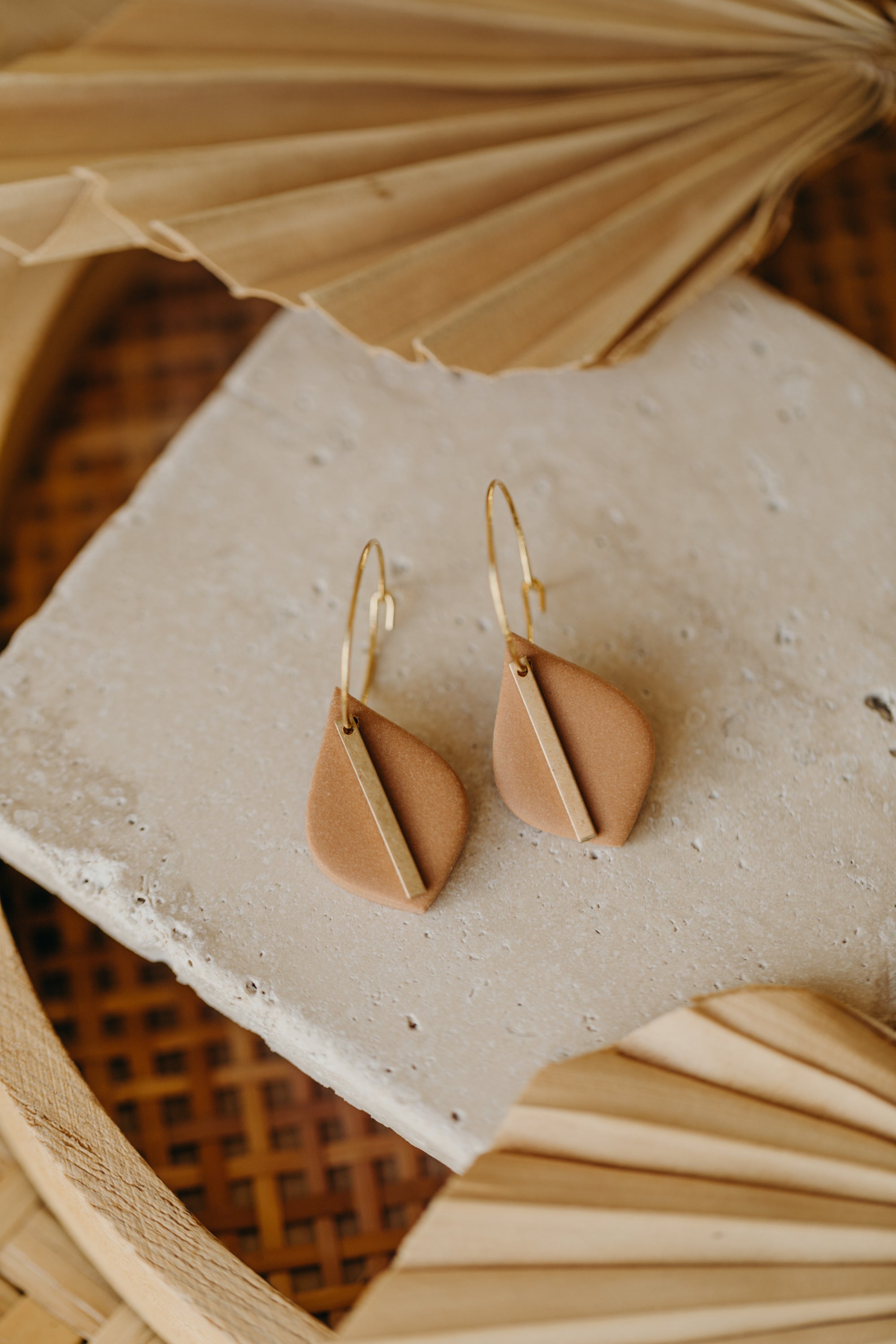 FLORENCE Mini - kleine Tropfen Ohrringe aus Polymer Ton