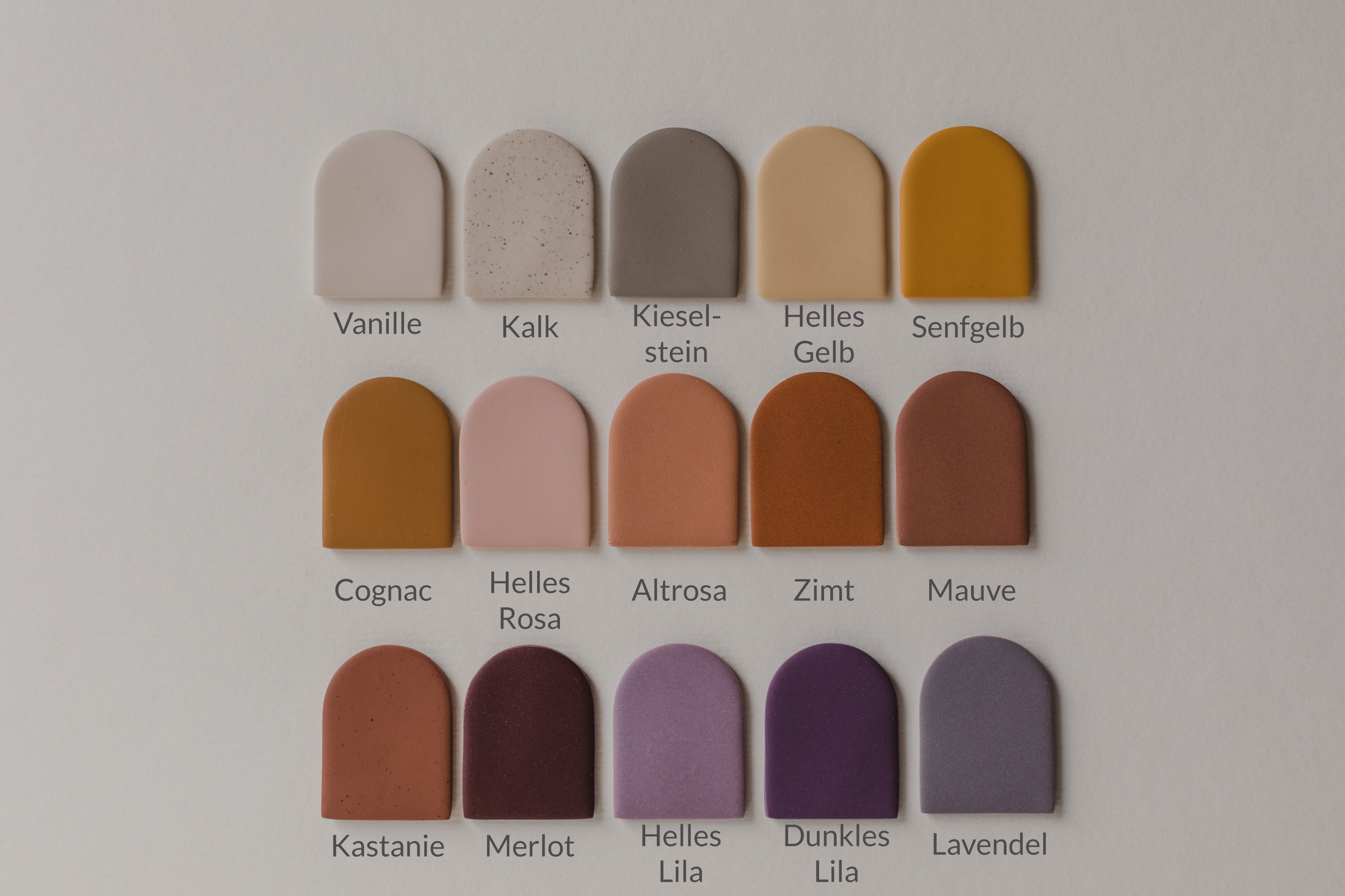 PAULA - kleine Rautenohrringe aus Polymer Ton