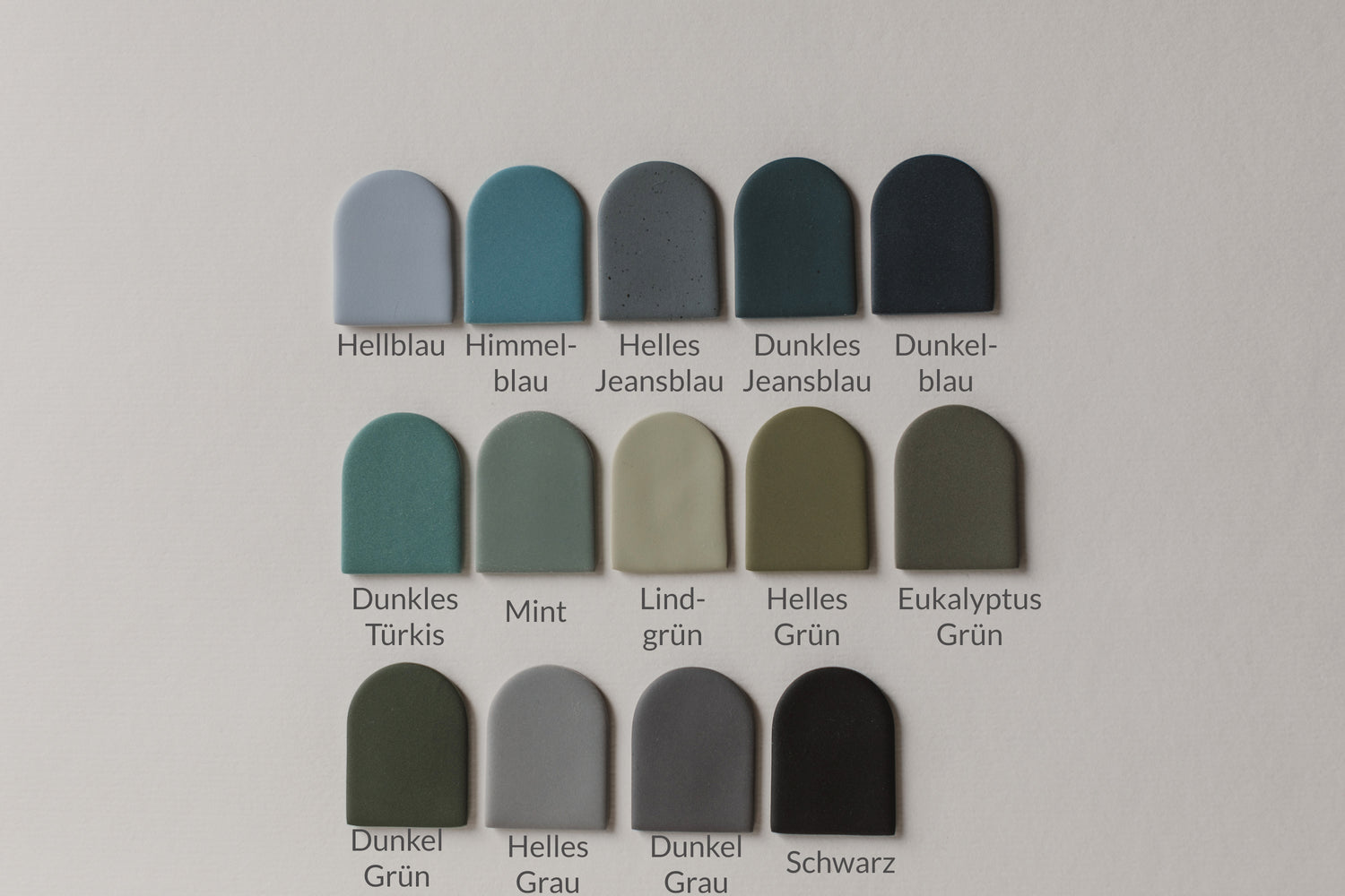 PAULA - kleine Rautenohrringe aus Polymer Ton