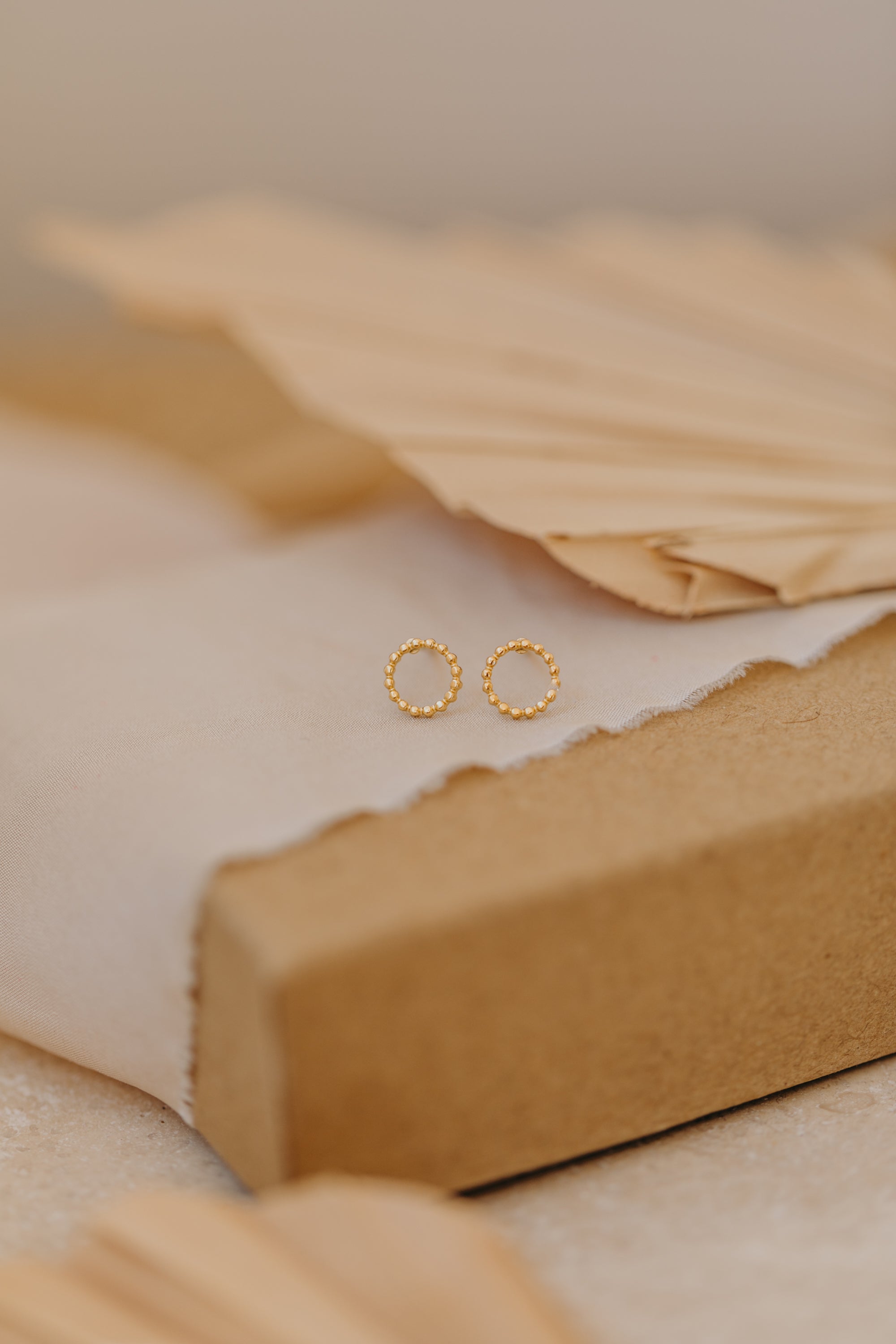 dotted circle earrings