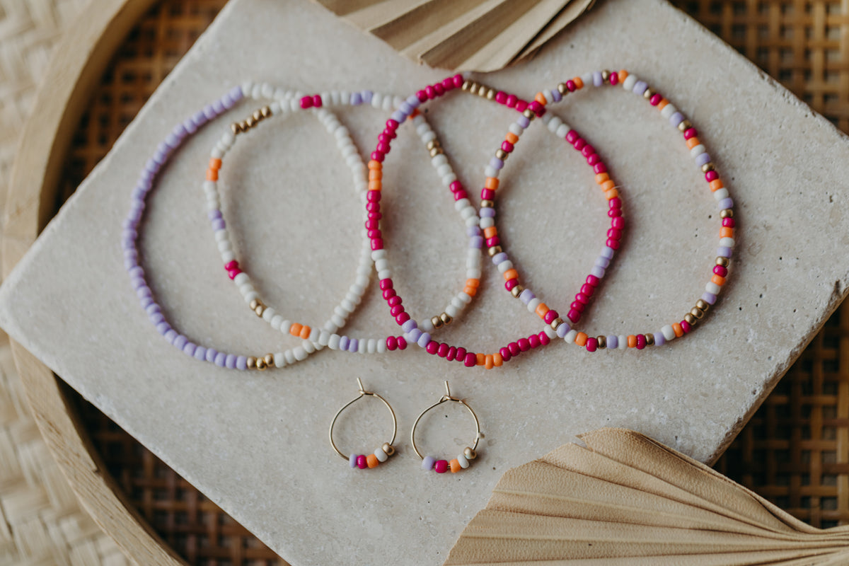 ARUBA - buntes Glasperlenarmband 004