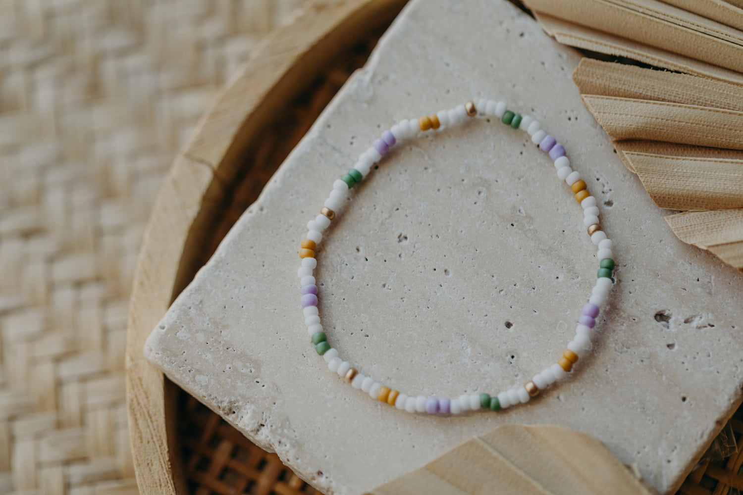 PROVENCE - buntes Glasperlenarmband 003