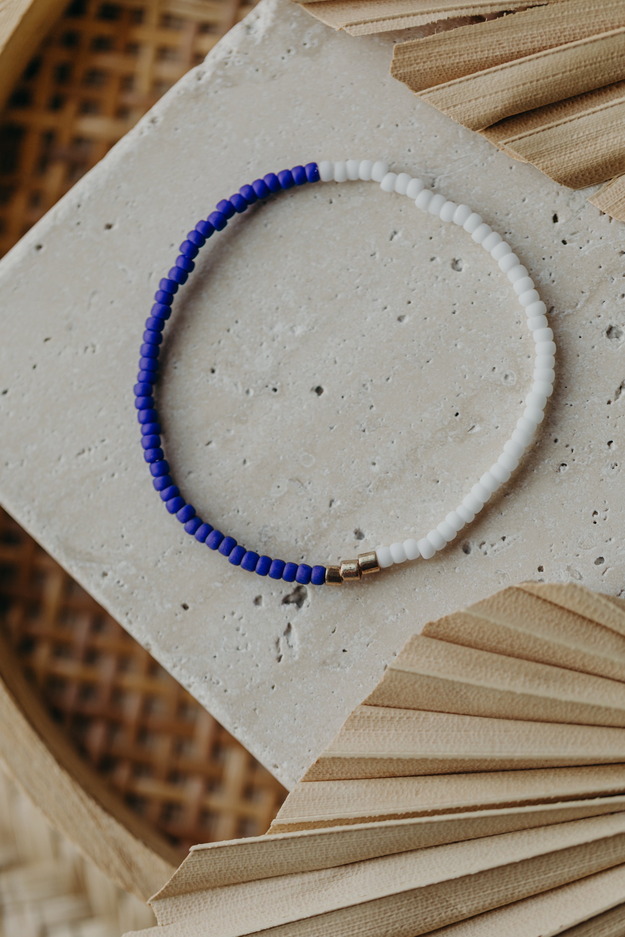 SANTORINI - buntes Glasperlenarmband 003