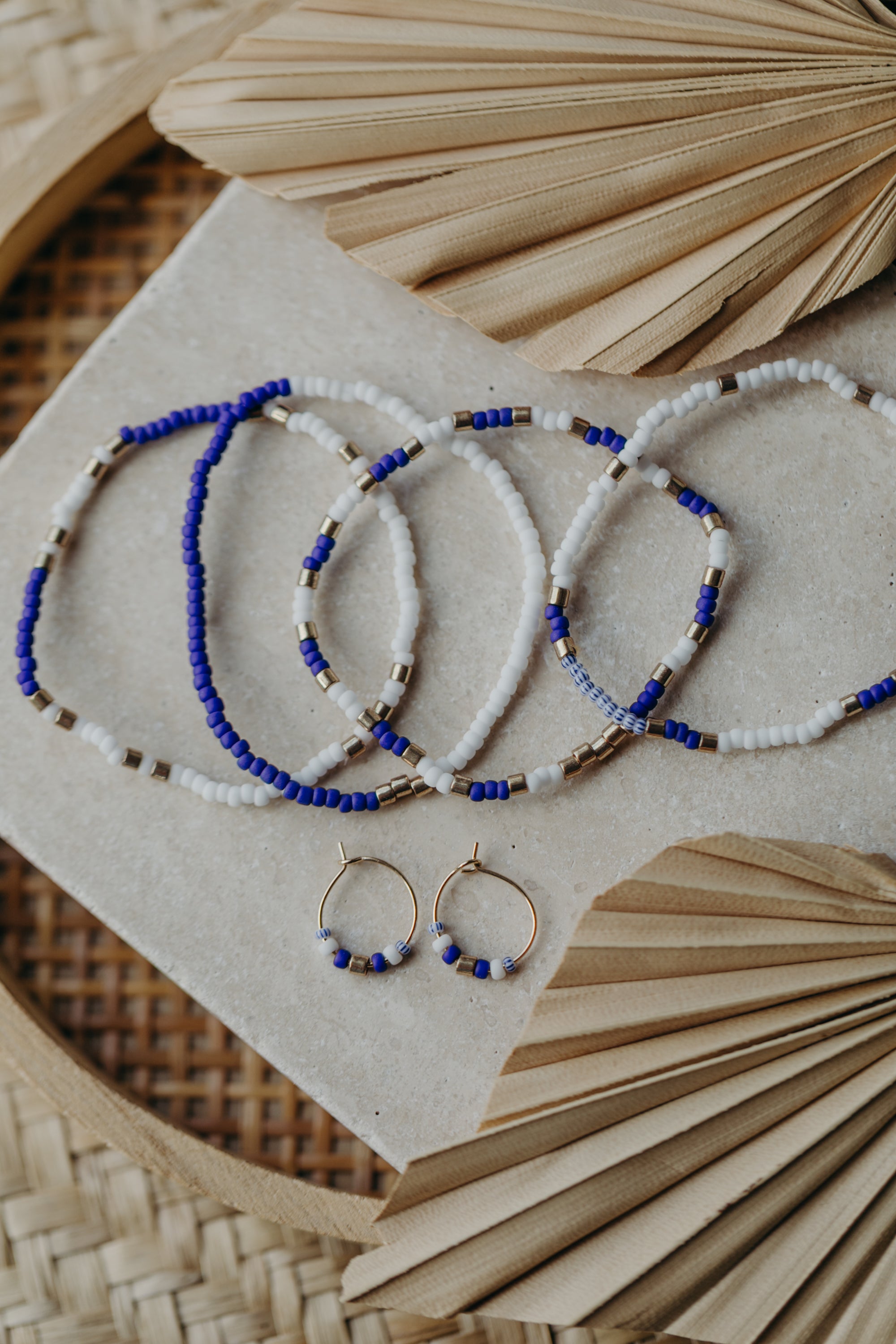 SANTORINI - buntes Glasperlenarmband 003