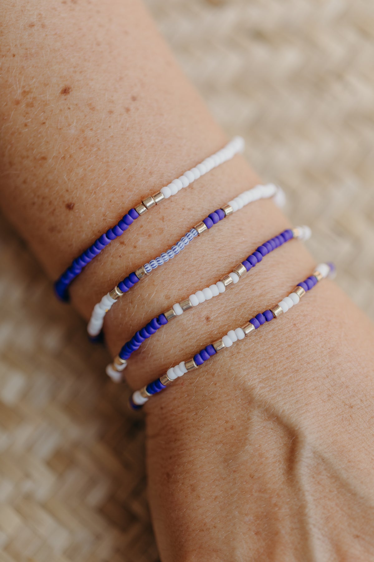 SANTORINI - buntes Glasperlenarmband 004