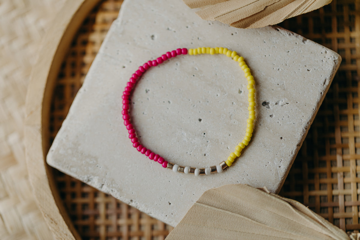 SANSIBAR - buntes Glasperlenarmband 001