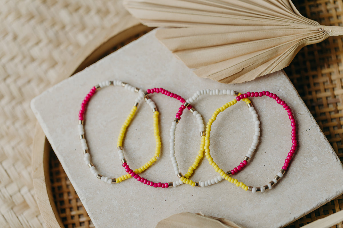 SANSIBAR - buntes Glasperlenarmband 003