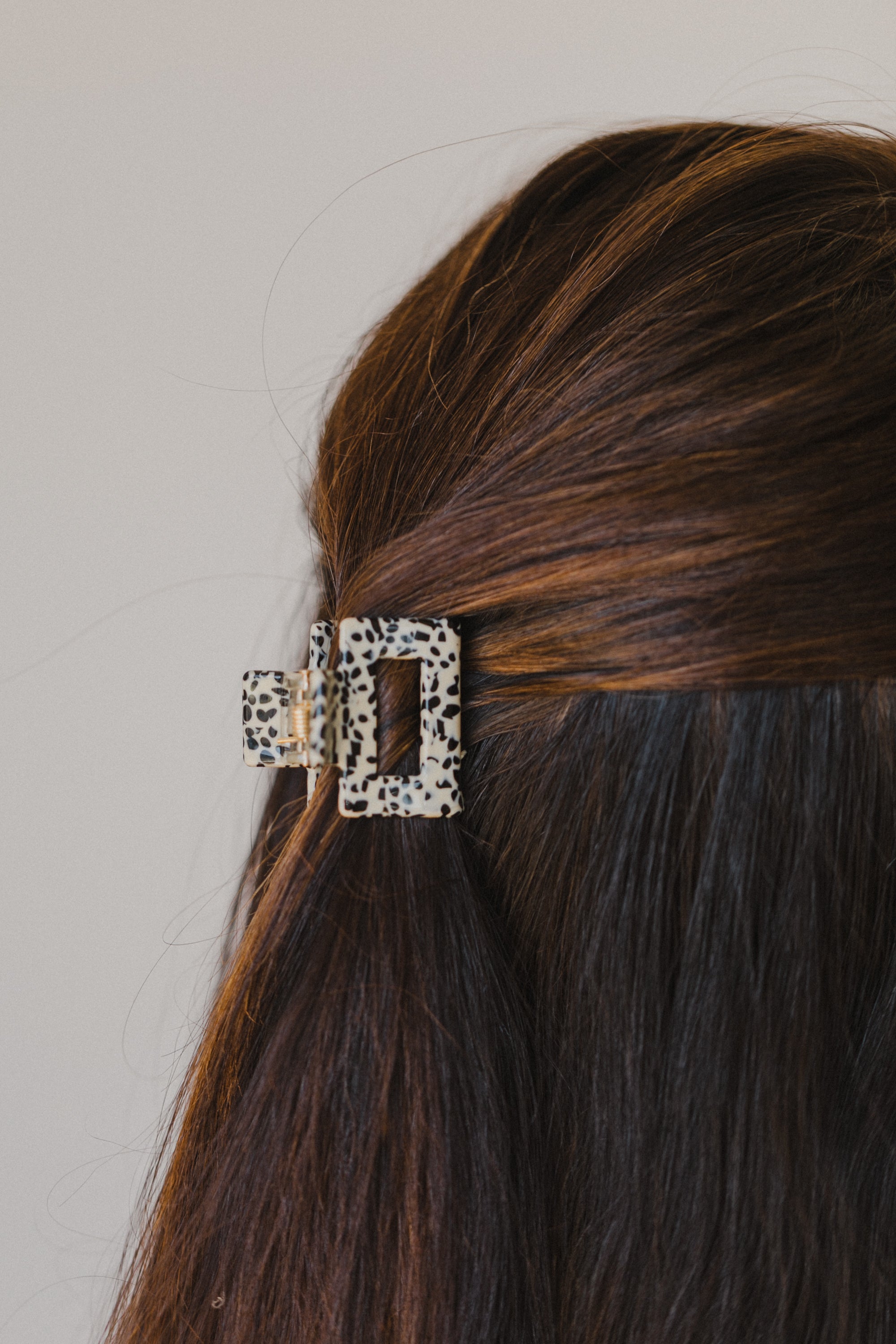 small white hair clip