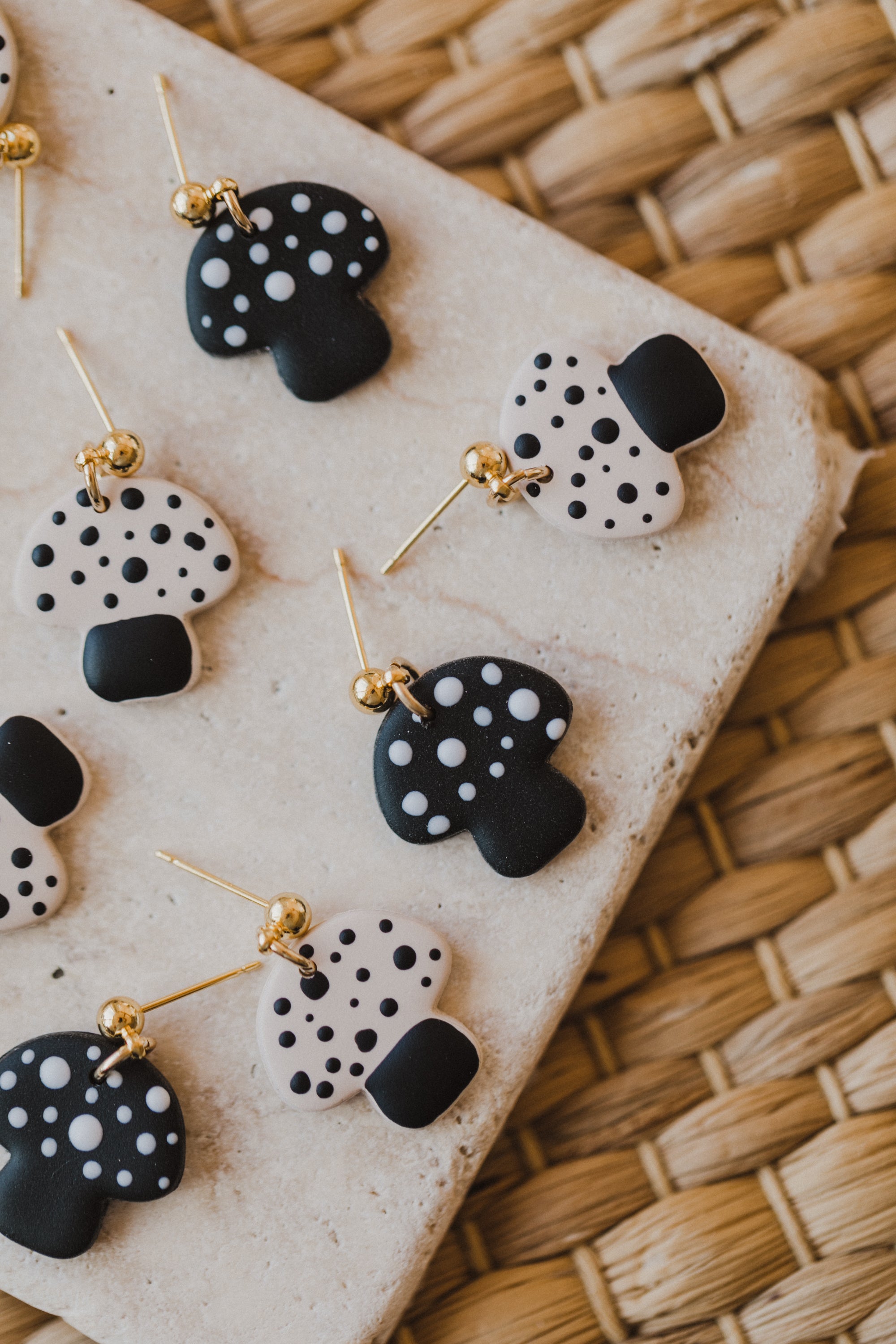 ESTI - Pilz Ohrringe aus Polymer Ton