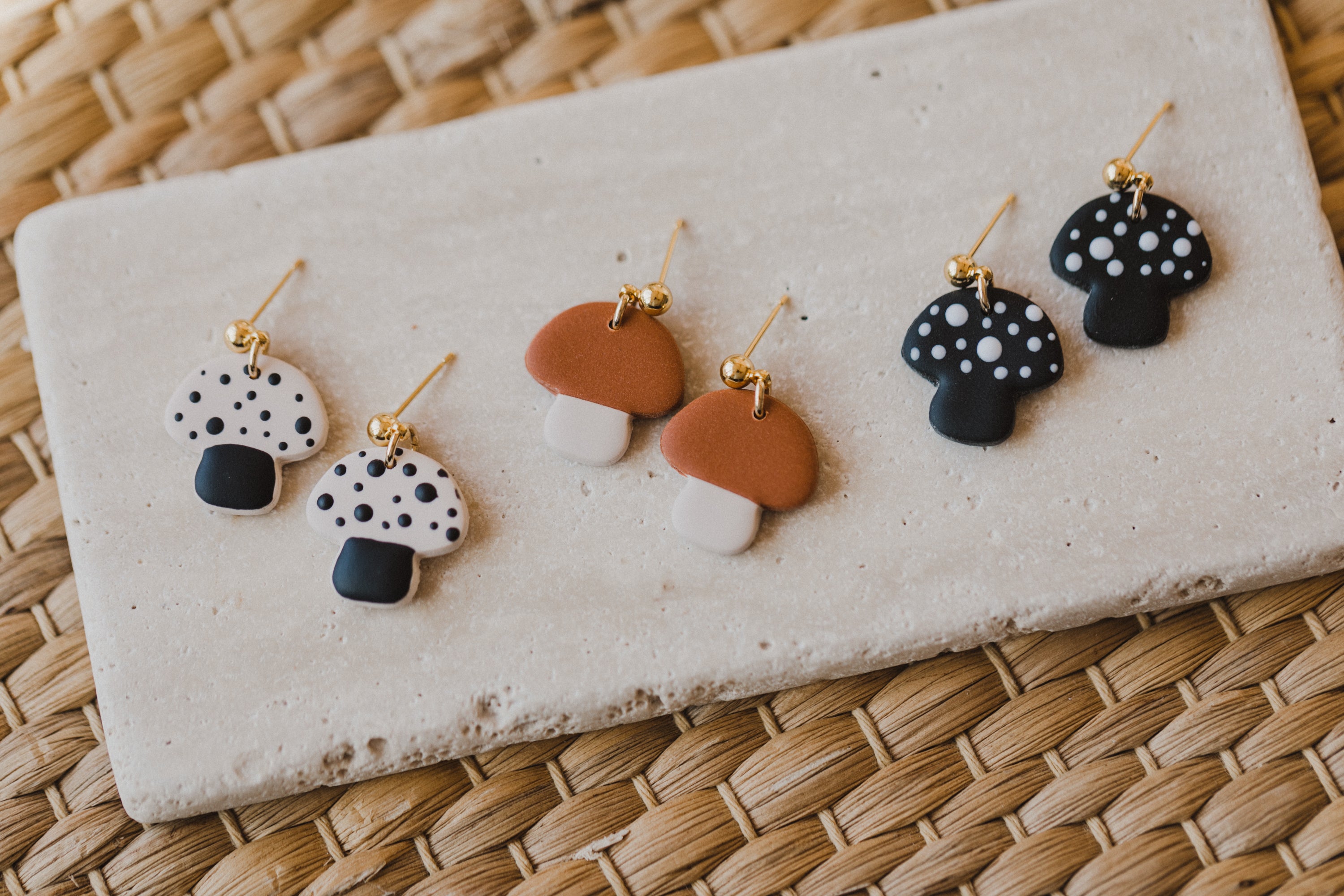 ESTI - Pilz Ohrringe aus Polymer Ton