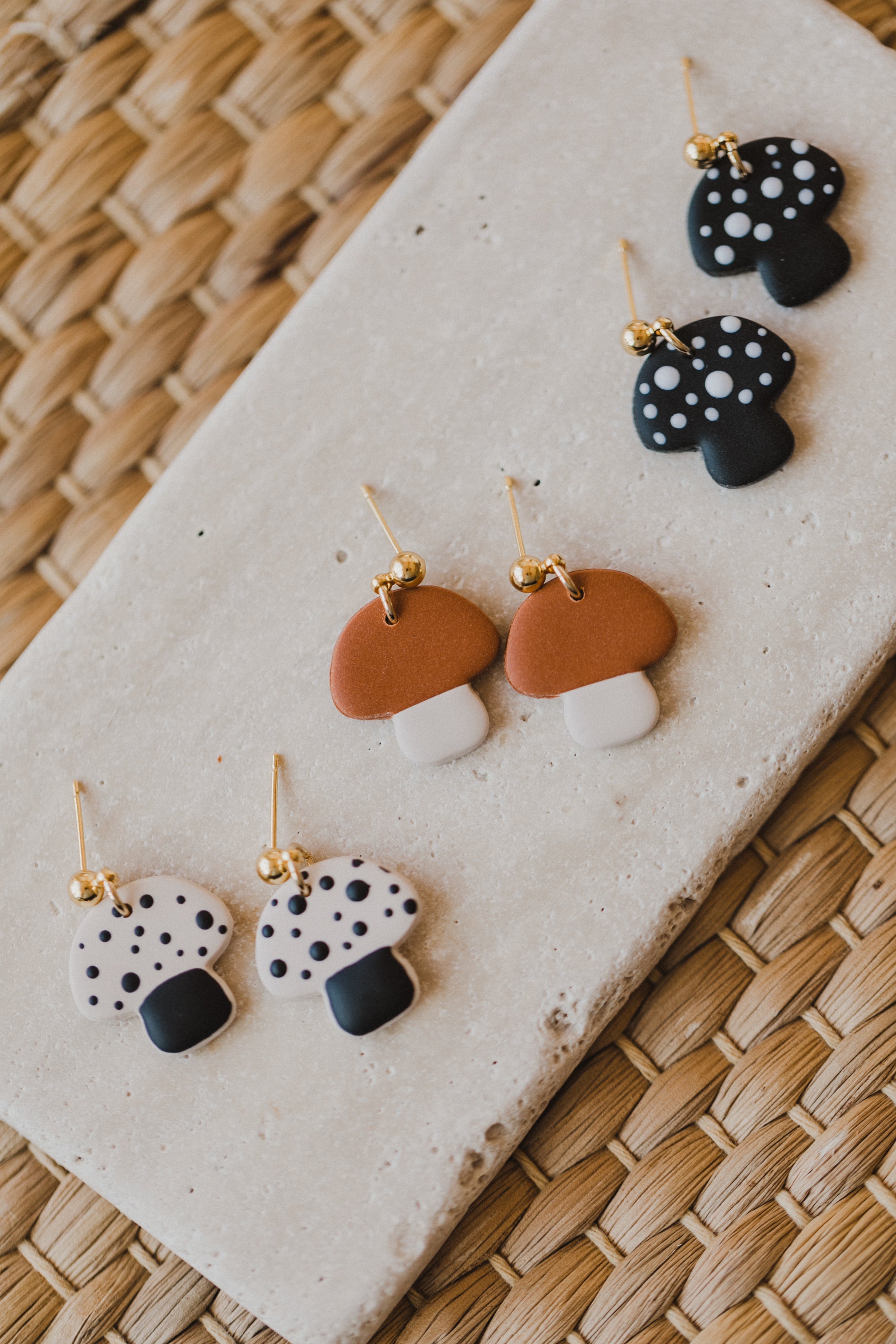 ESTI - Pilz Ohrringe aus Polymer Ton