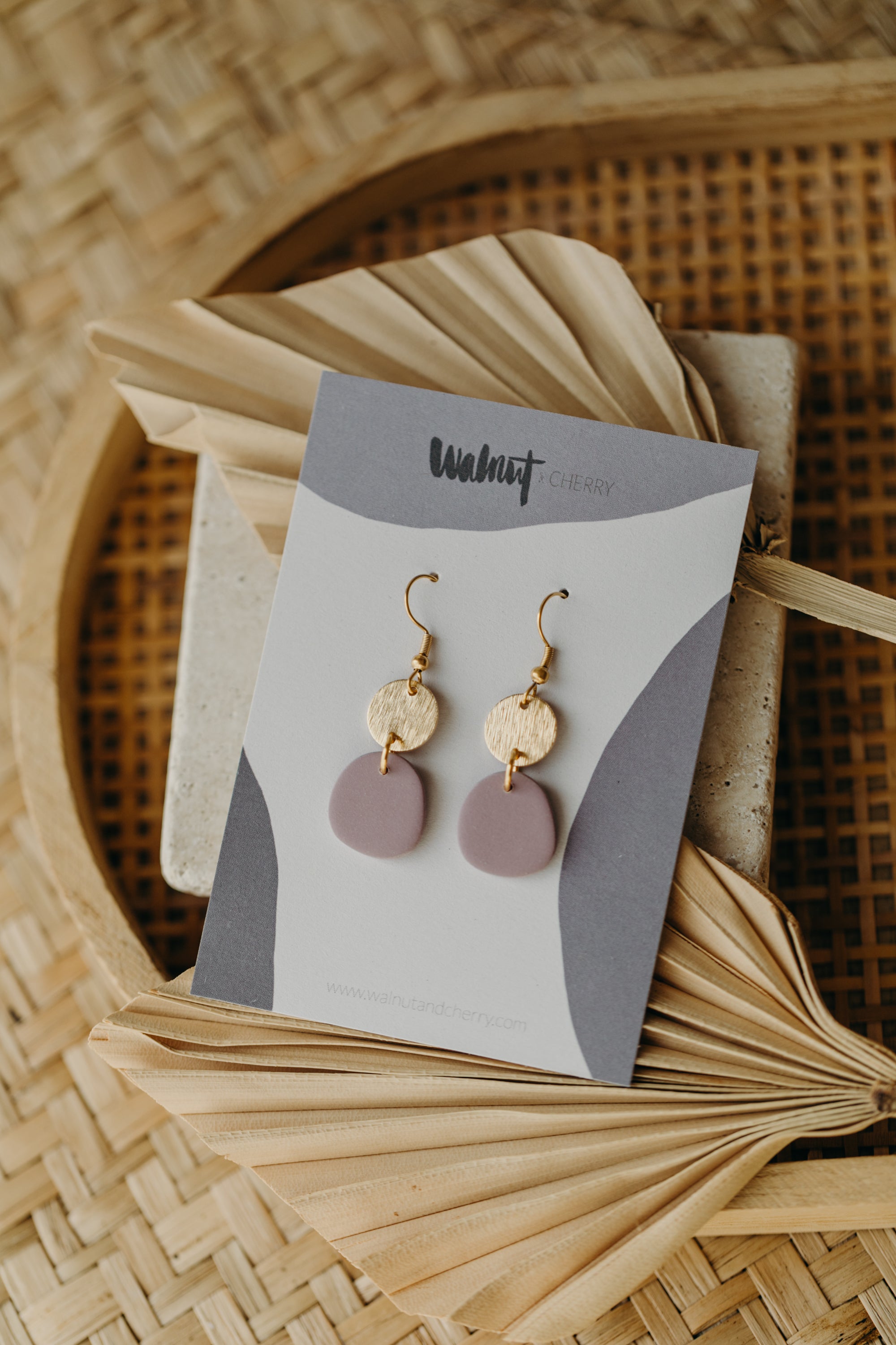 SEDA - Polymer Clay Earring in Eucalyptus Green