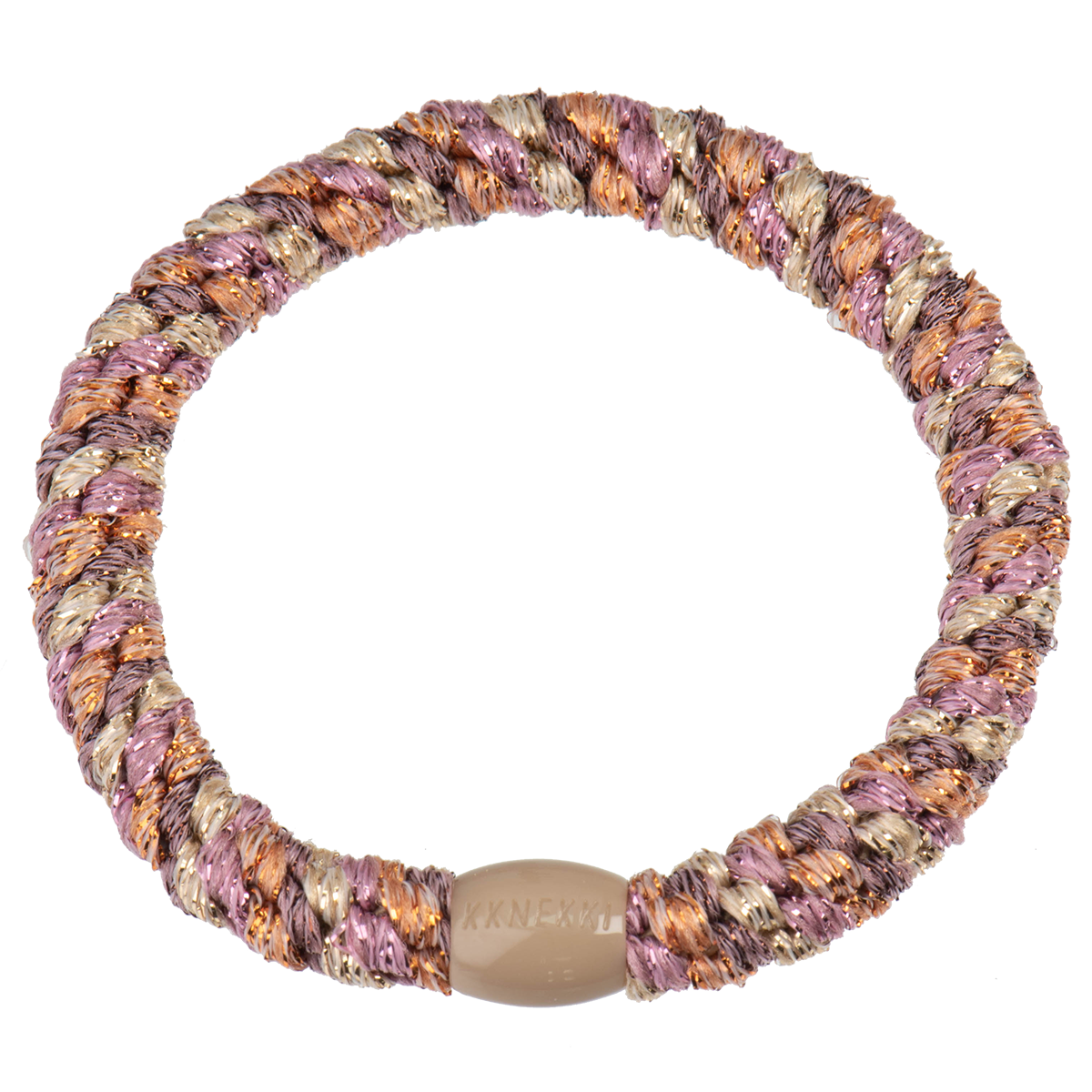 KKNEKKI Haargummi Mix Peach Pink Glitter