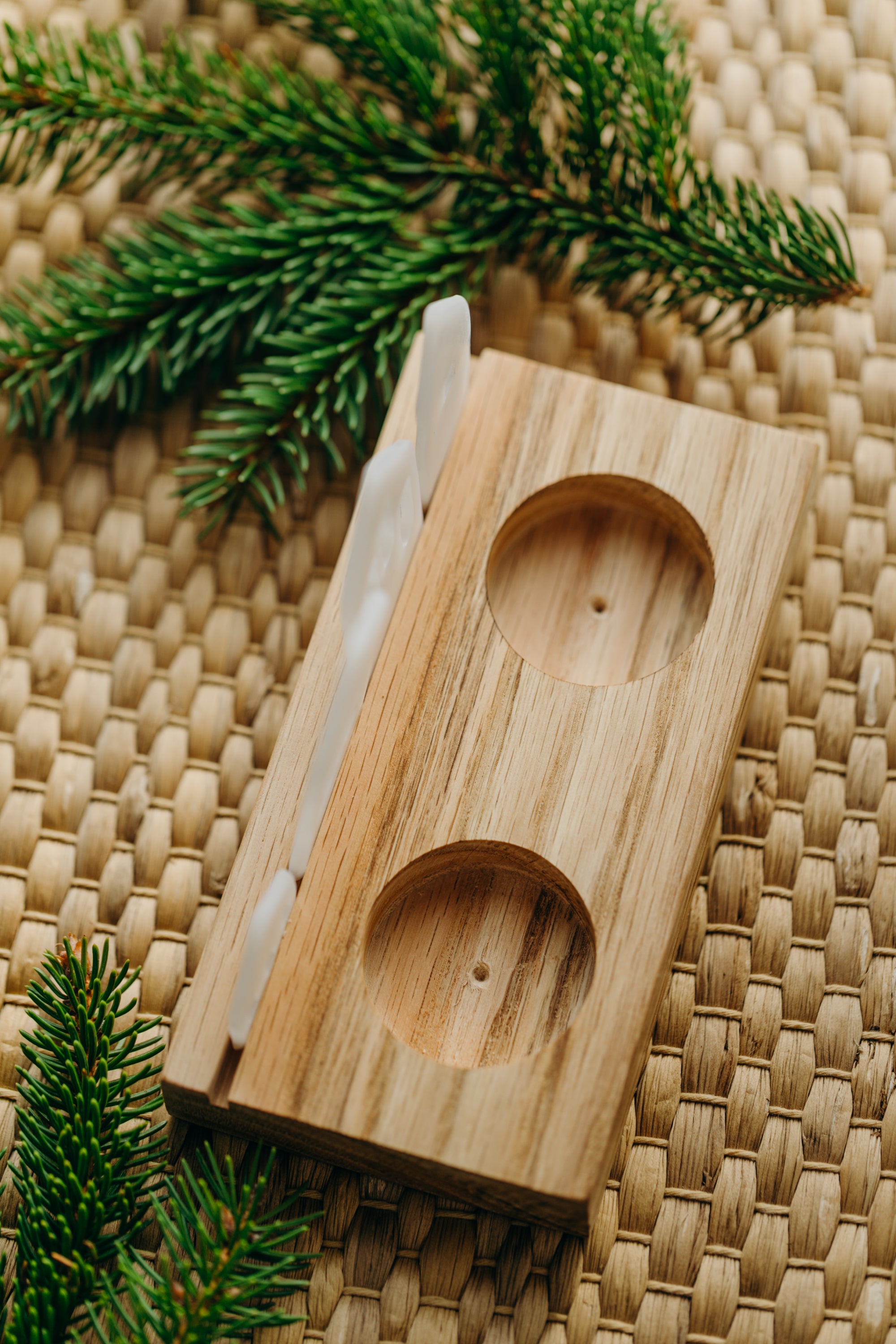 small white light houses made of polymer clay