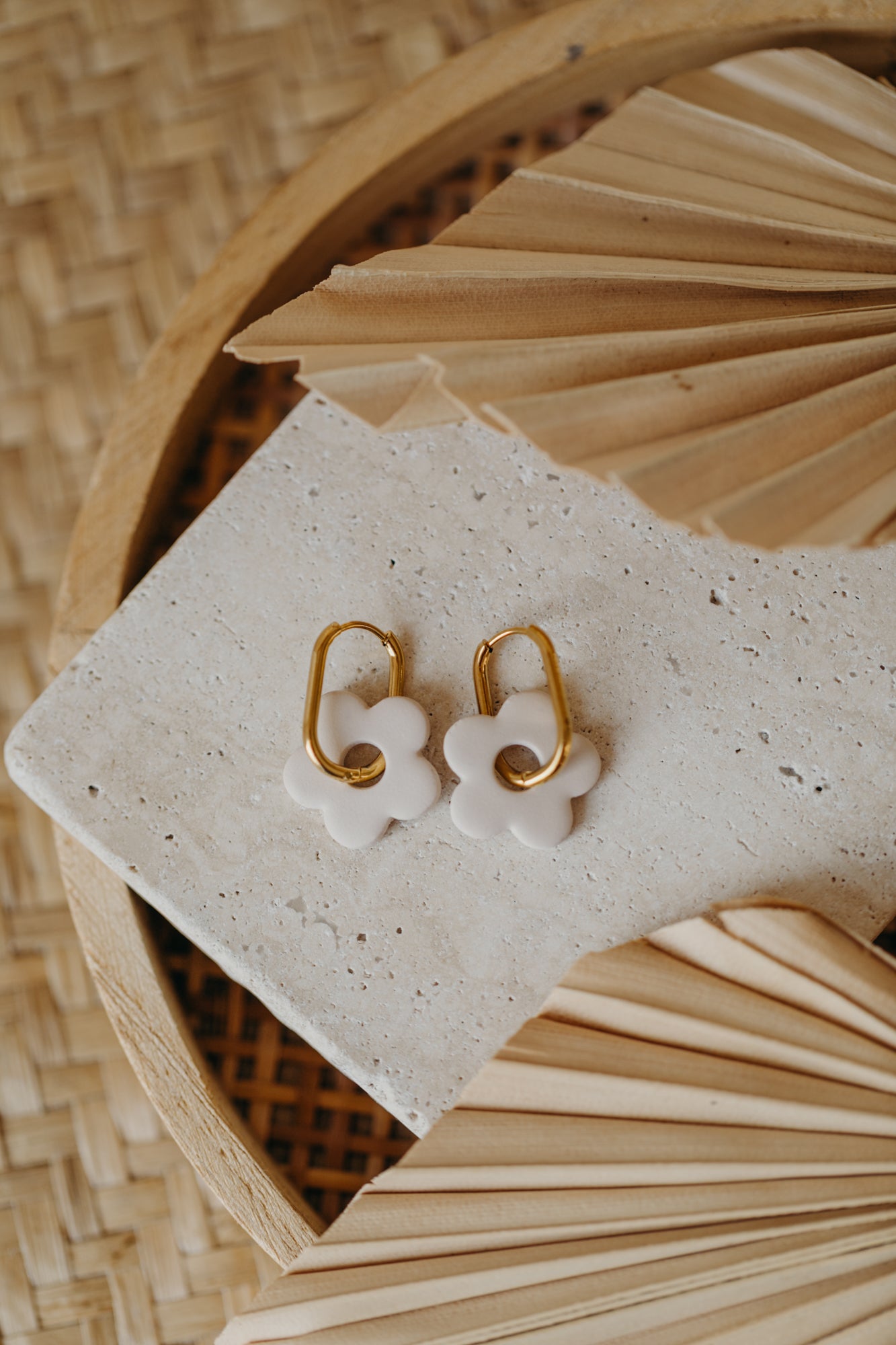 Mix&Match Creolen - Daisy Ohrringe in Vanille