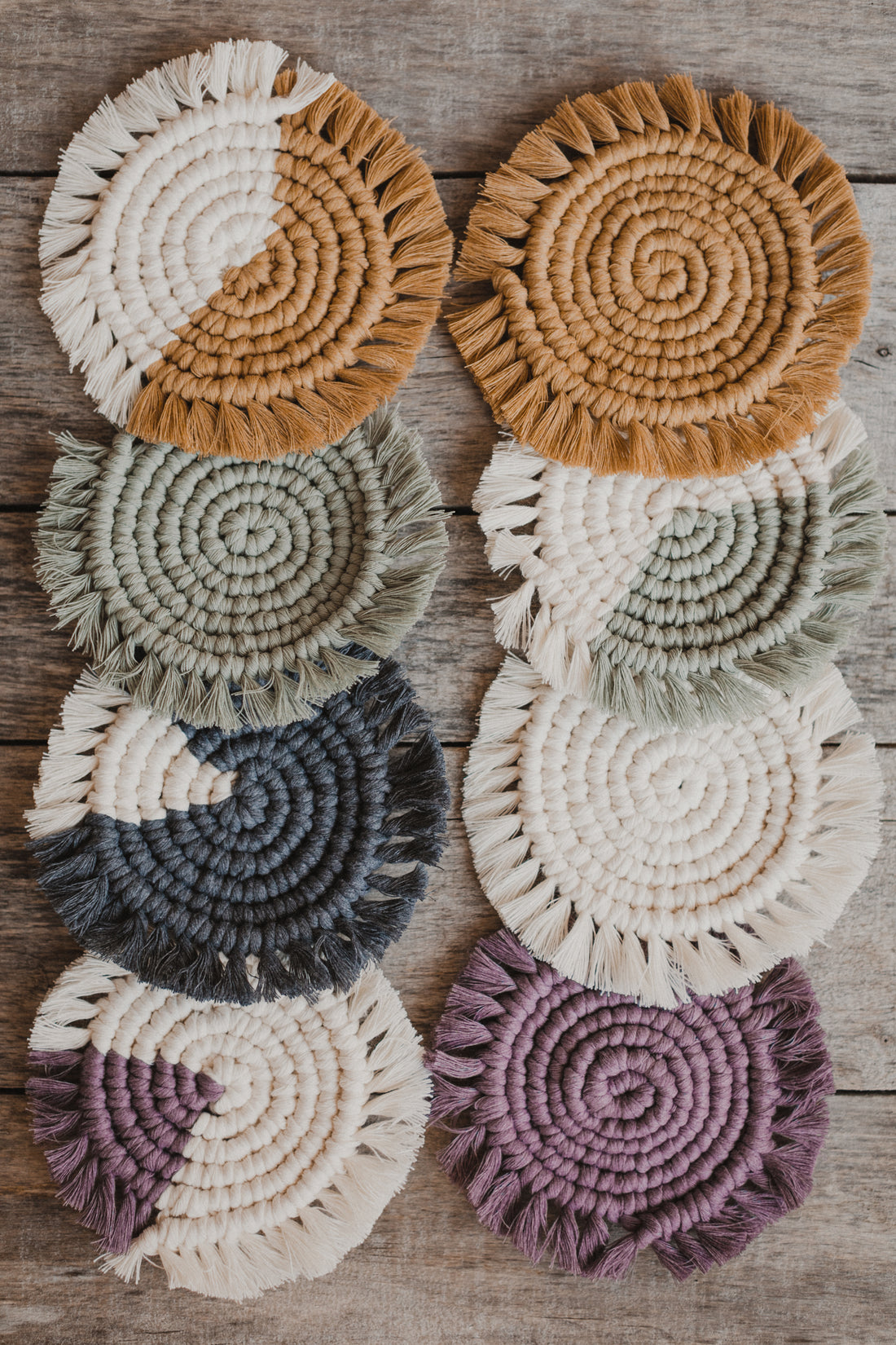 Macrame coaster
