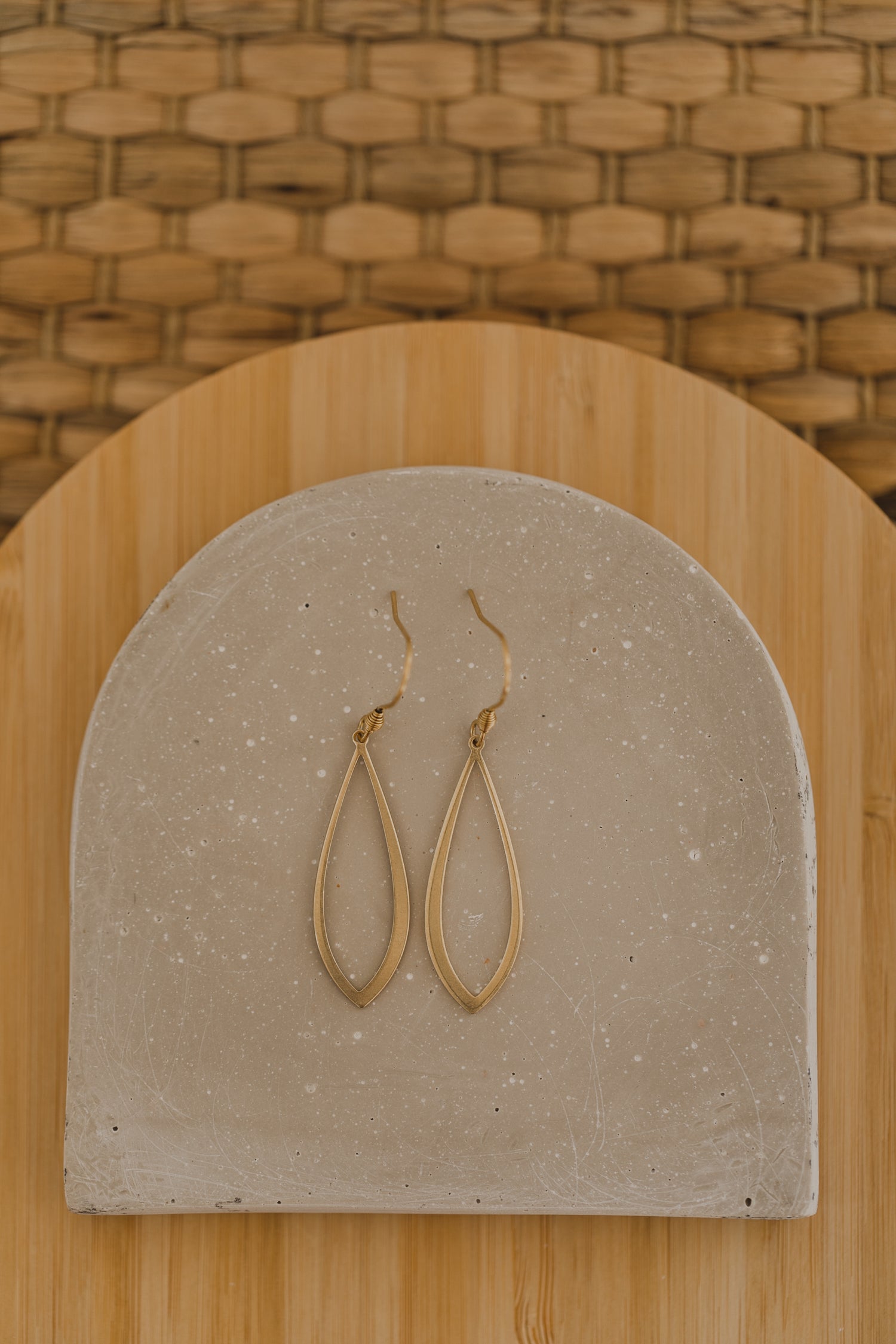 brass earrings drops