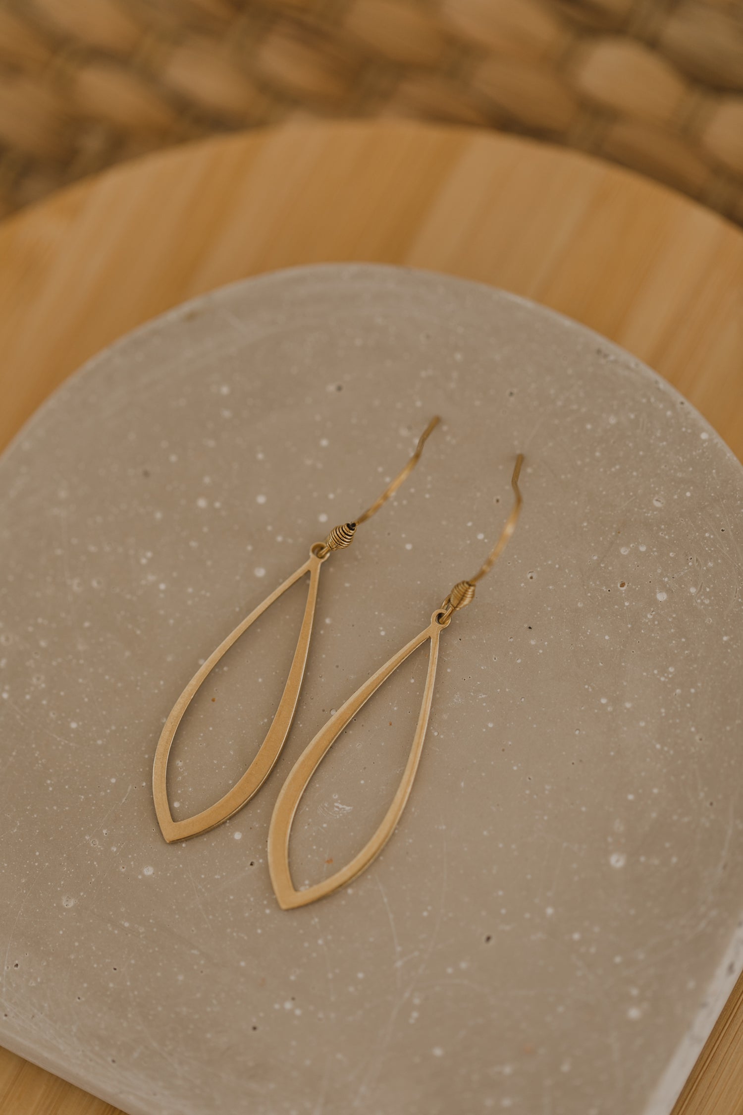 brass earrings drops