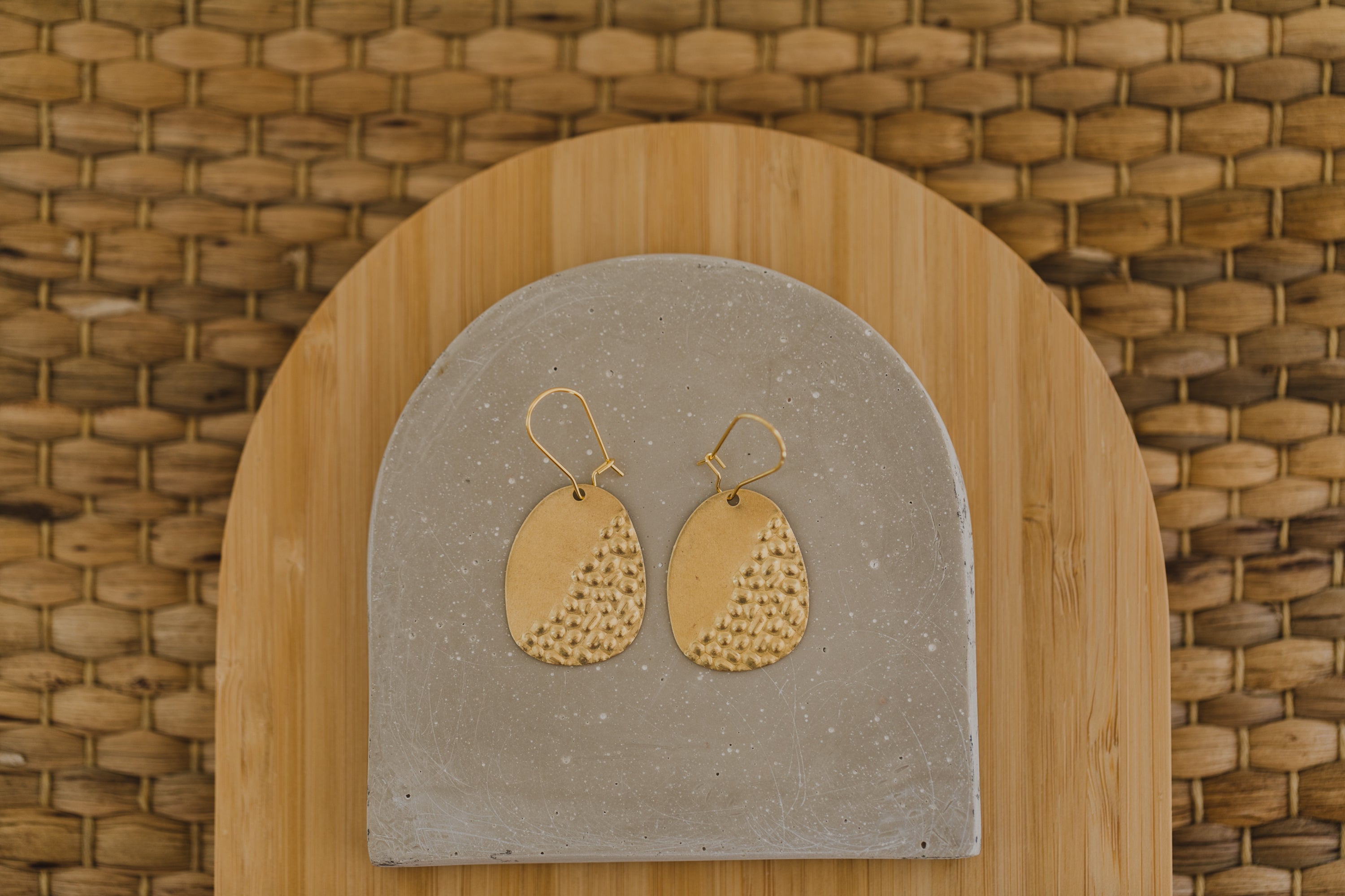 brass earrings drops