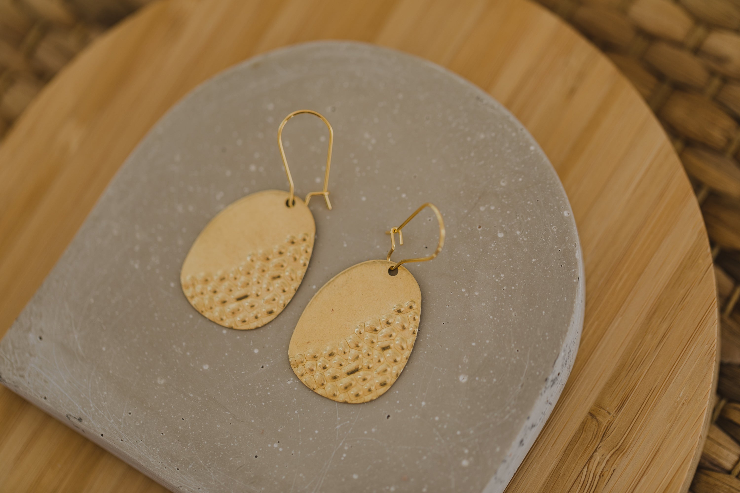 brass earrings drops