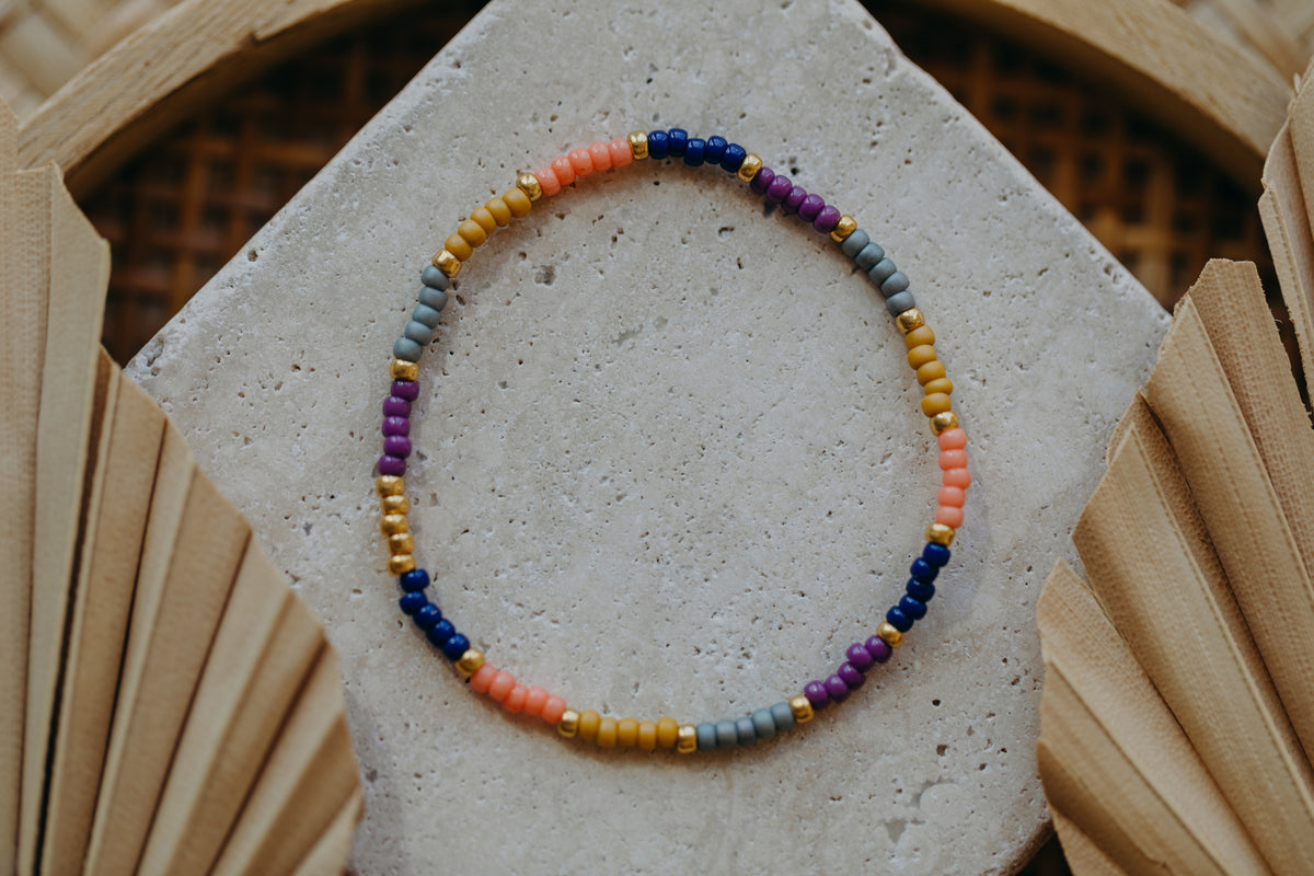 BARCELONA - buntes Glasperlenarmband 001
