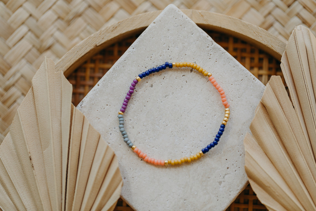 BARCELONA - buntes Glasperlenarmband 003