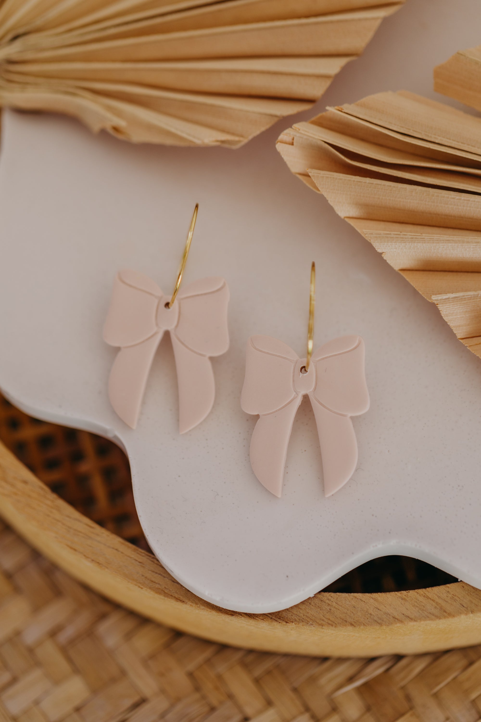 Polymer Clay Earring in Eucalyptus Green