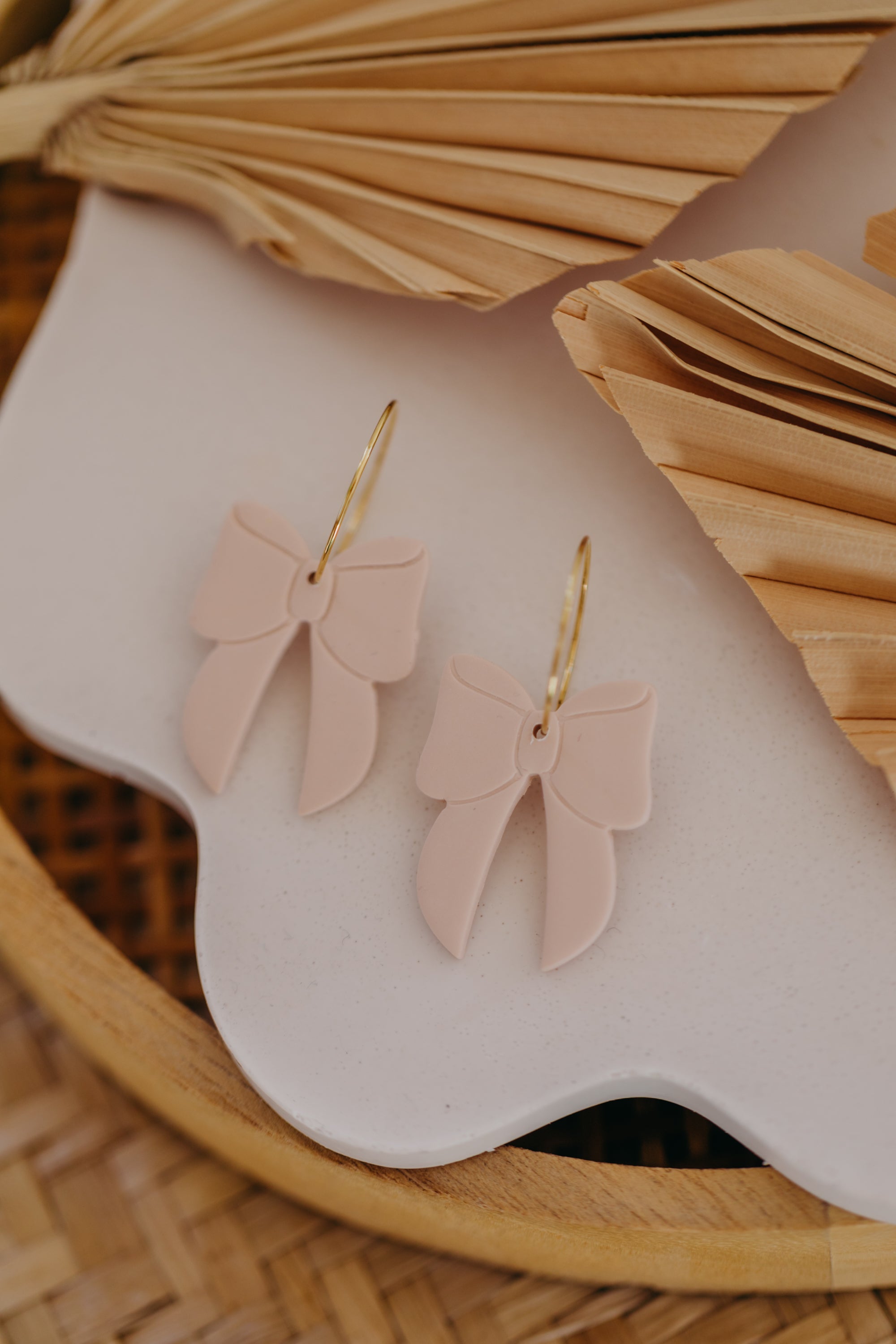 Polymer Clay Earring in Eucalyptus Green